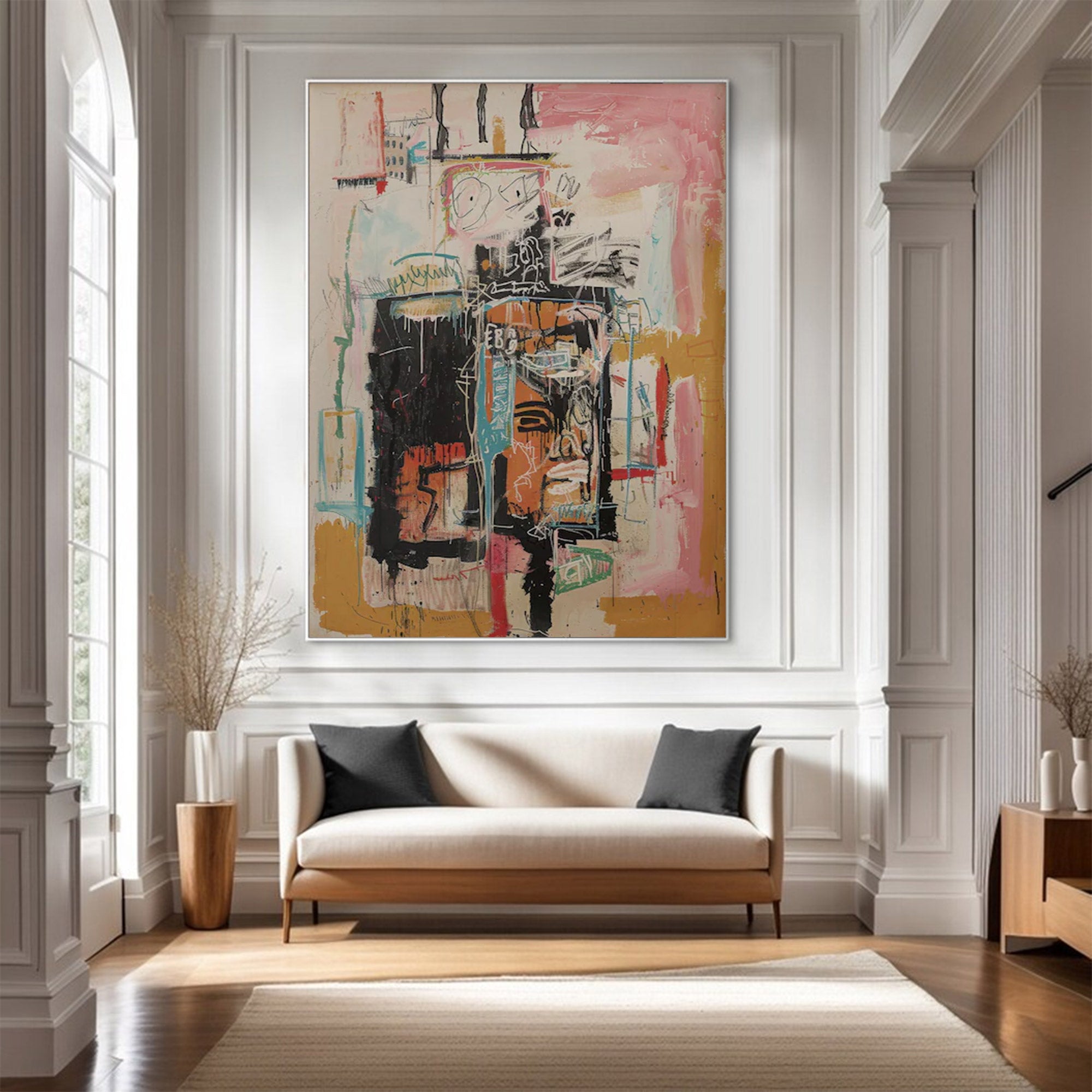Contemporary Large Neutral Abstract Decor | MuroArt #WGA 001