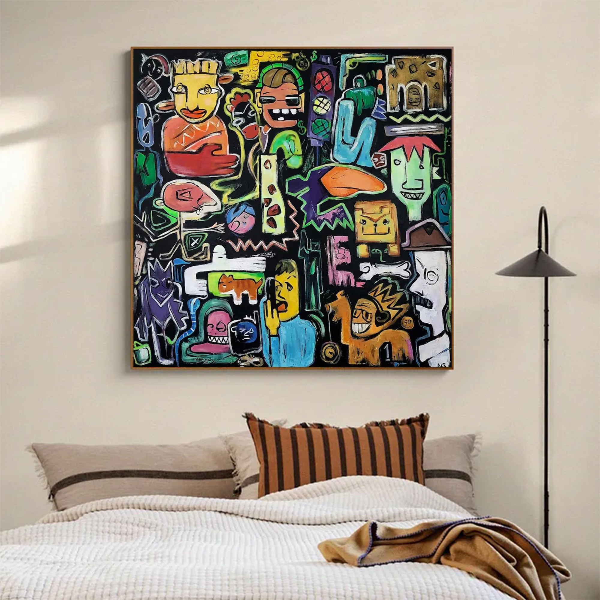 Large Contemporary Graffiti Figurative Art | MuroArt #WGA 024