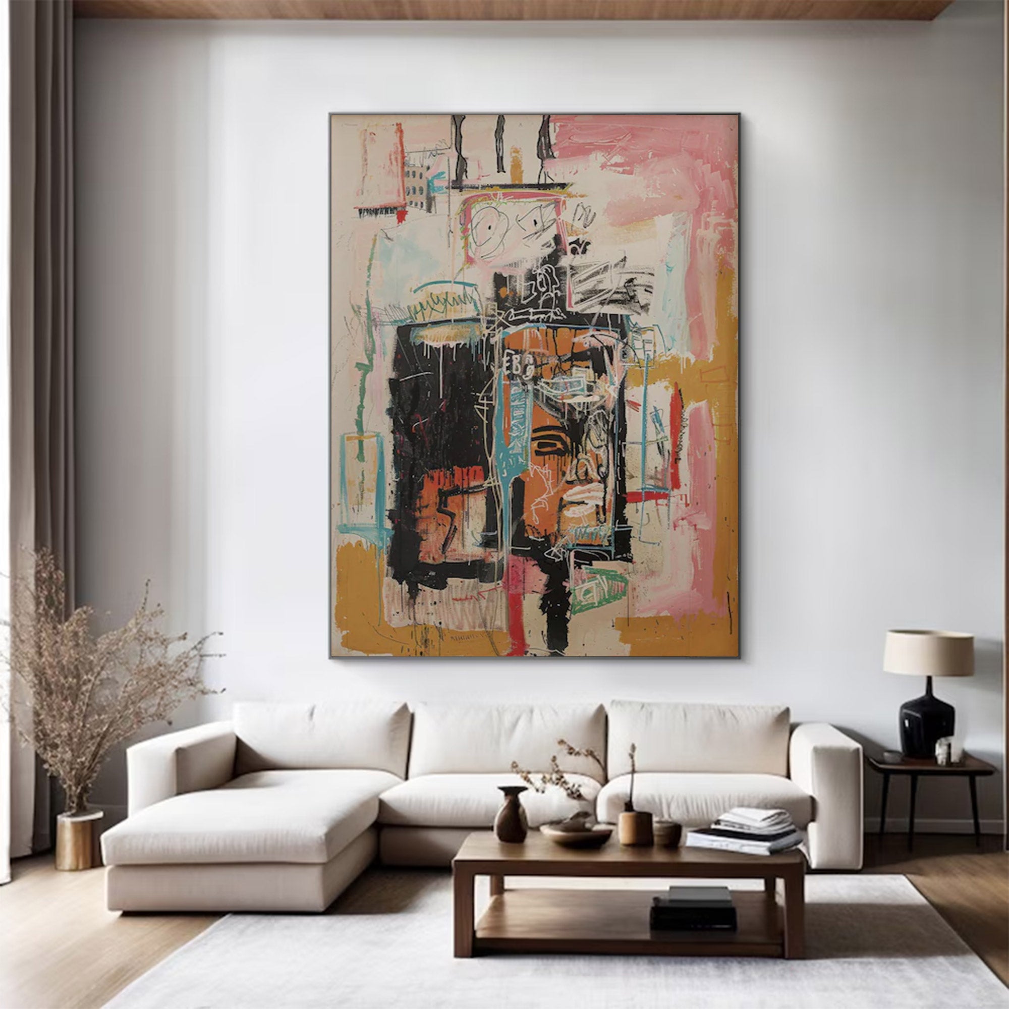 Contemporary Large Neutral Abstract Decor | MuroArt #WGA 001