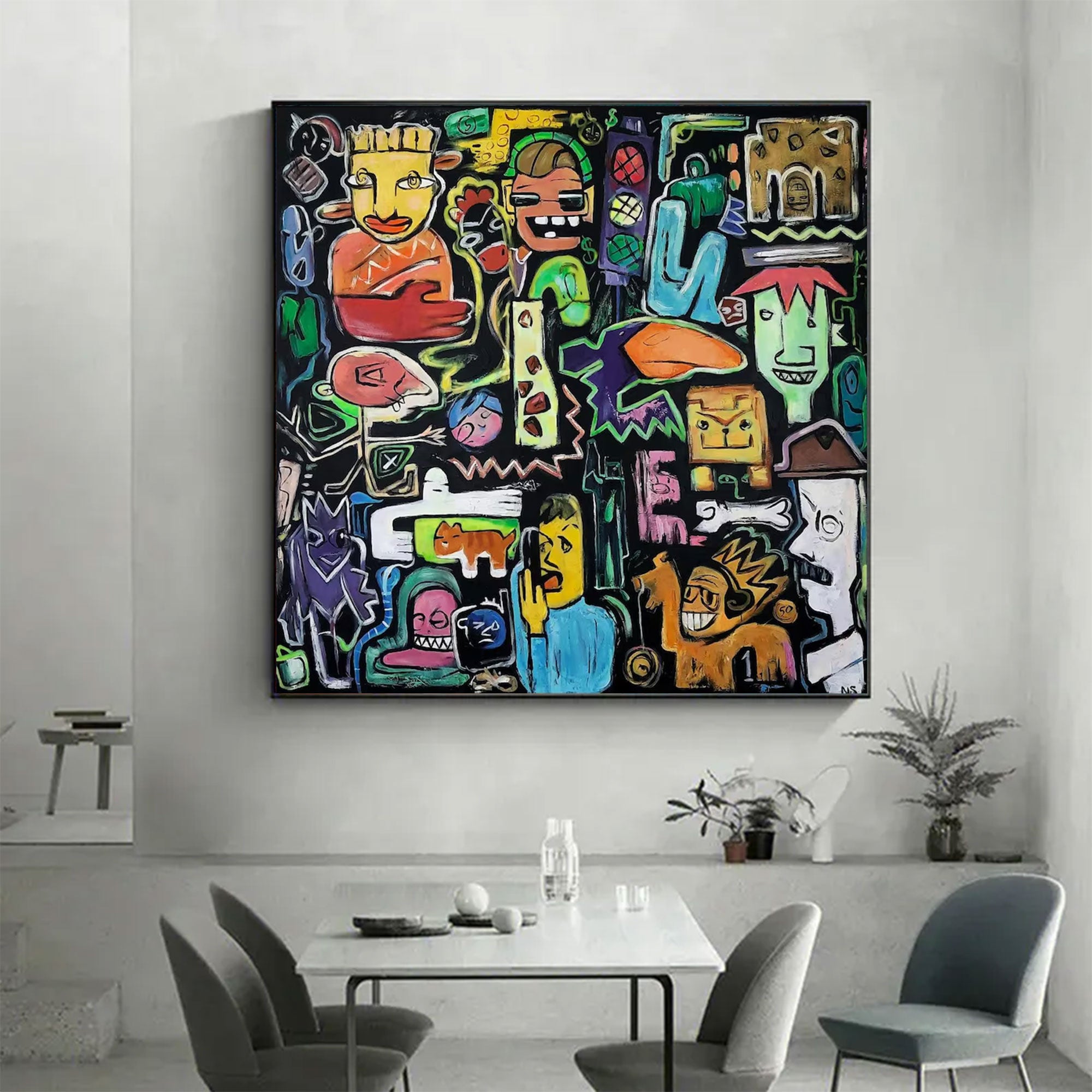 Large Contemporary Graffiti Figurative Art | MuroArt #WGA 024