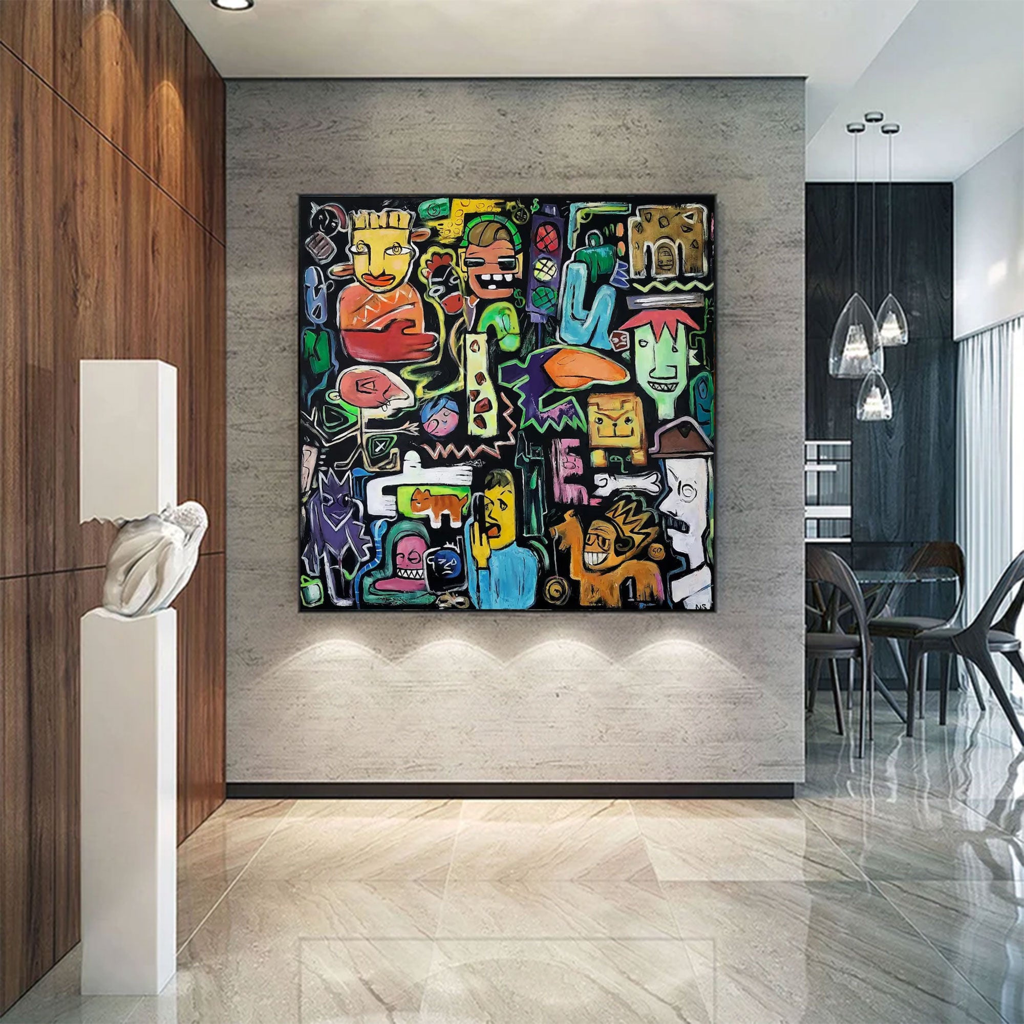 Large Contemporary Graffiti Figurative Art | MuroArt #WGA 024