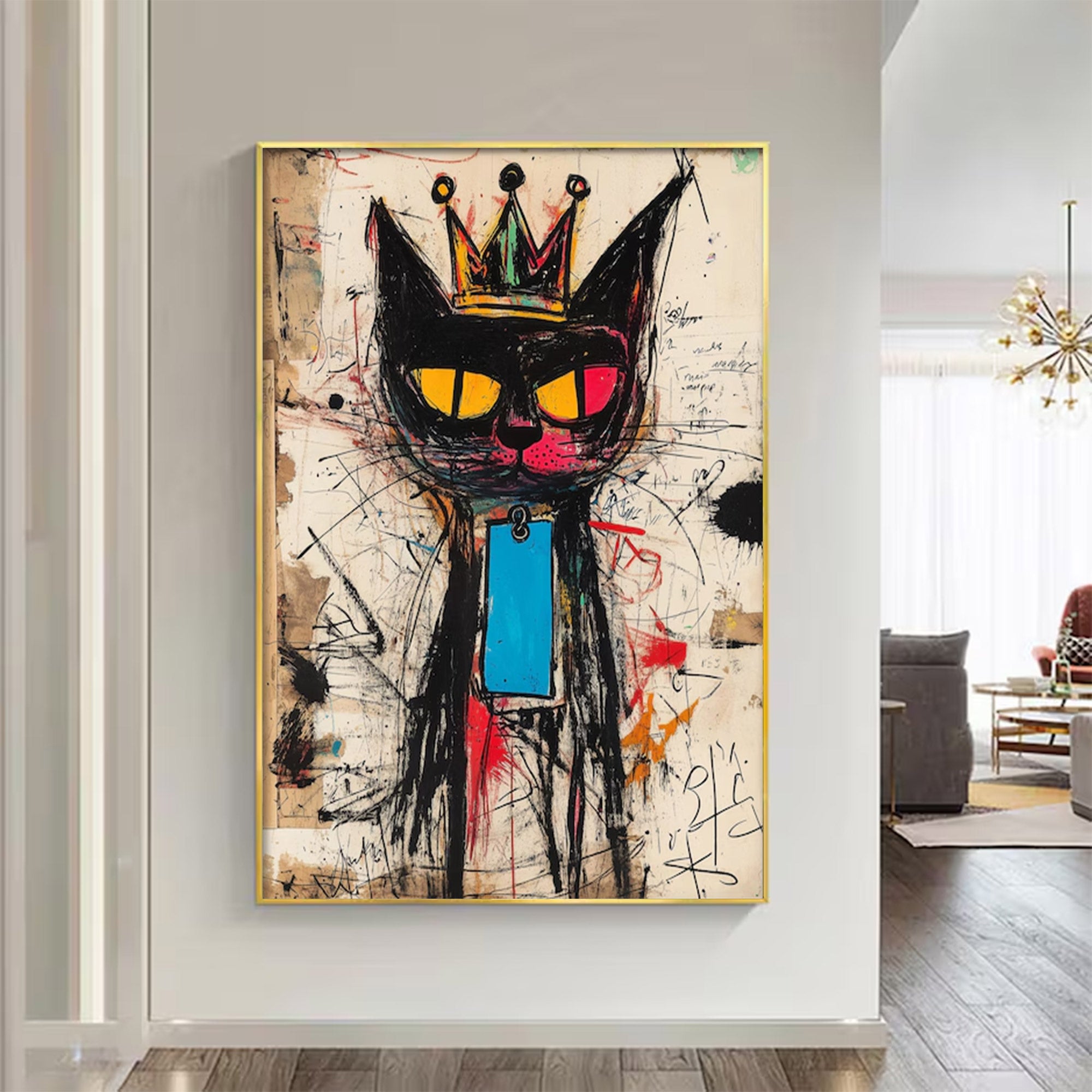 Large Contemporary Neutral Abstract Art | MuroArt #WGA 010