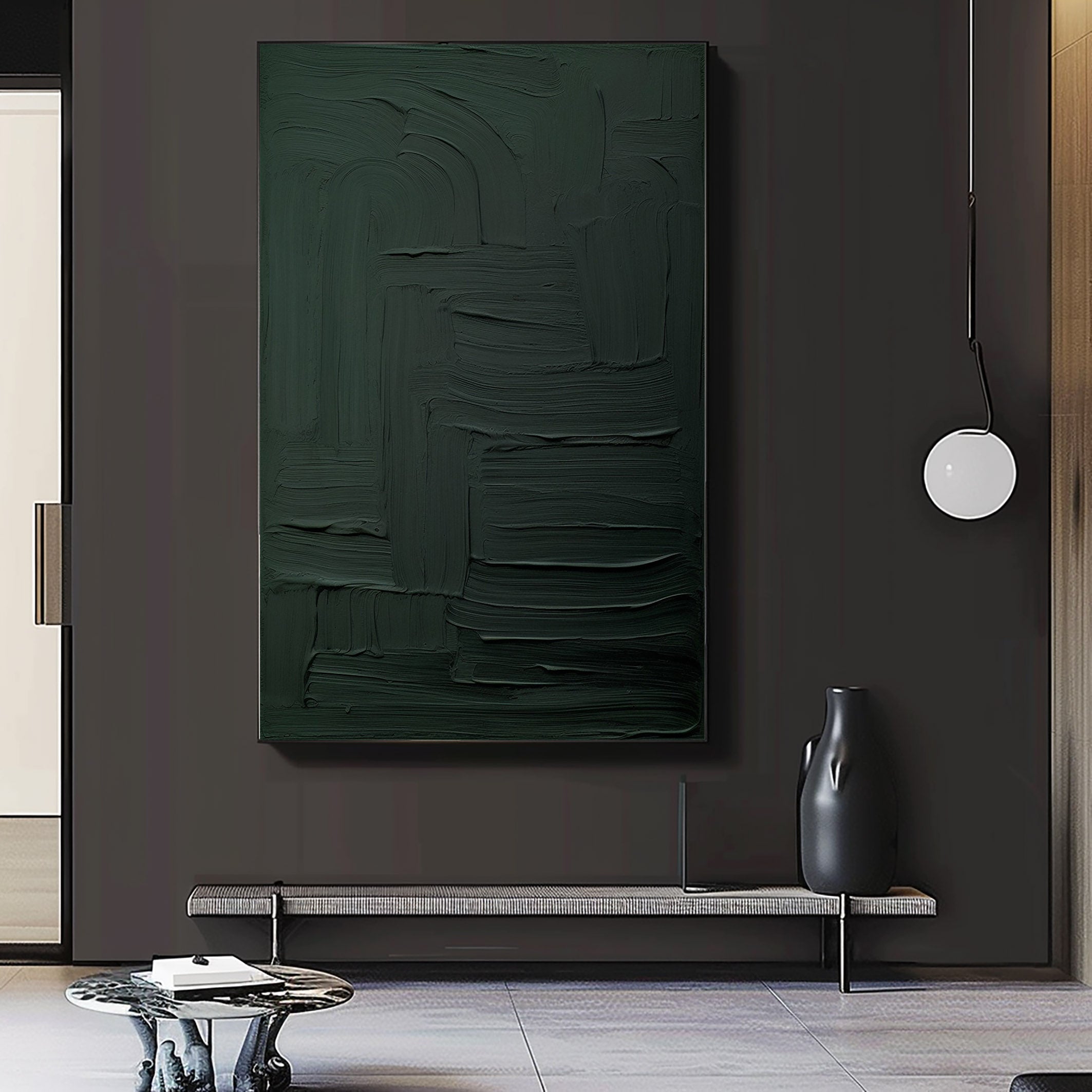 Green Minimalist Painting #GM 003