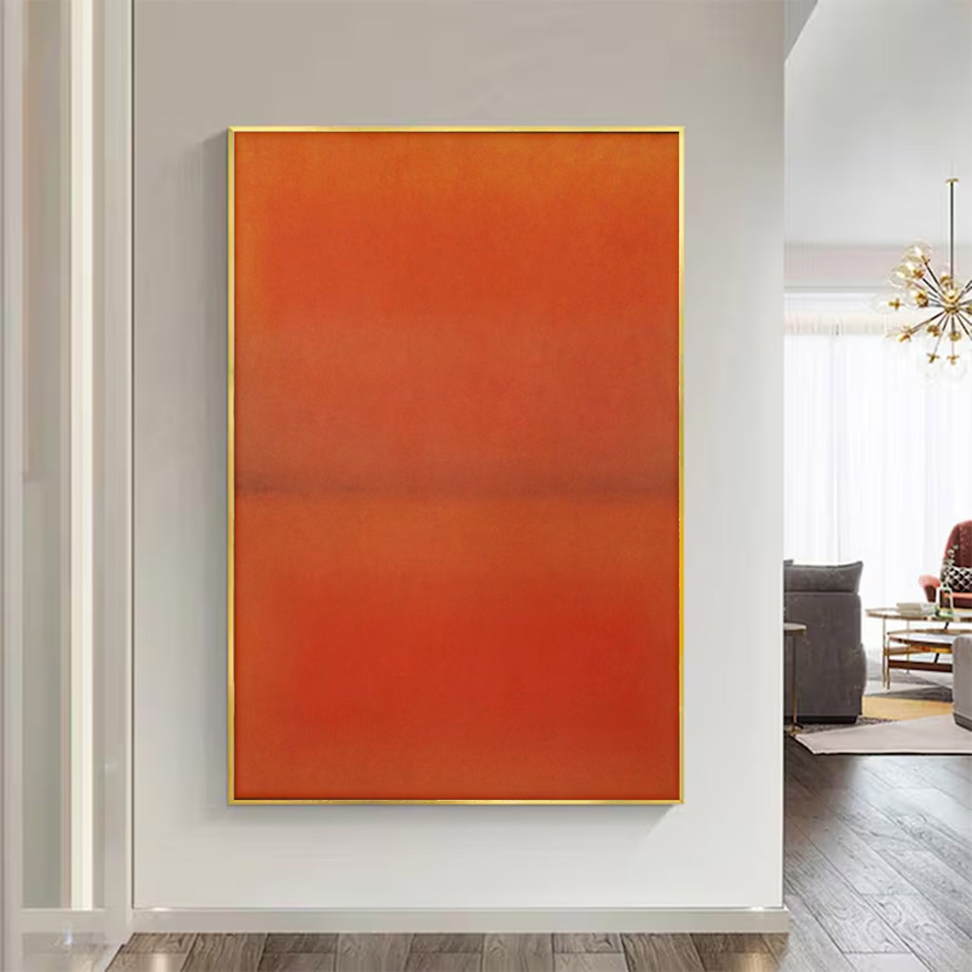 Abstract Orange Red Wall Art | MuroArt #WG 104