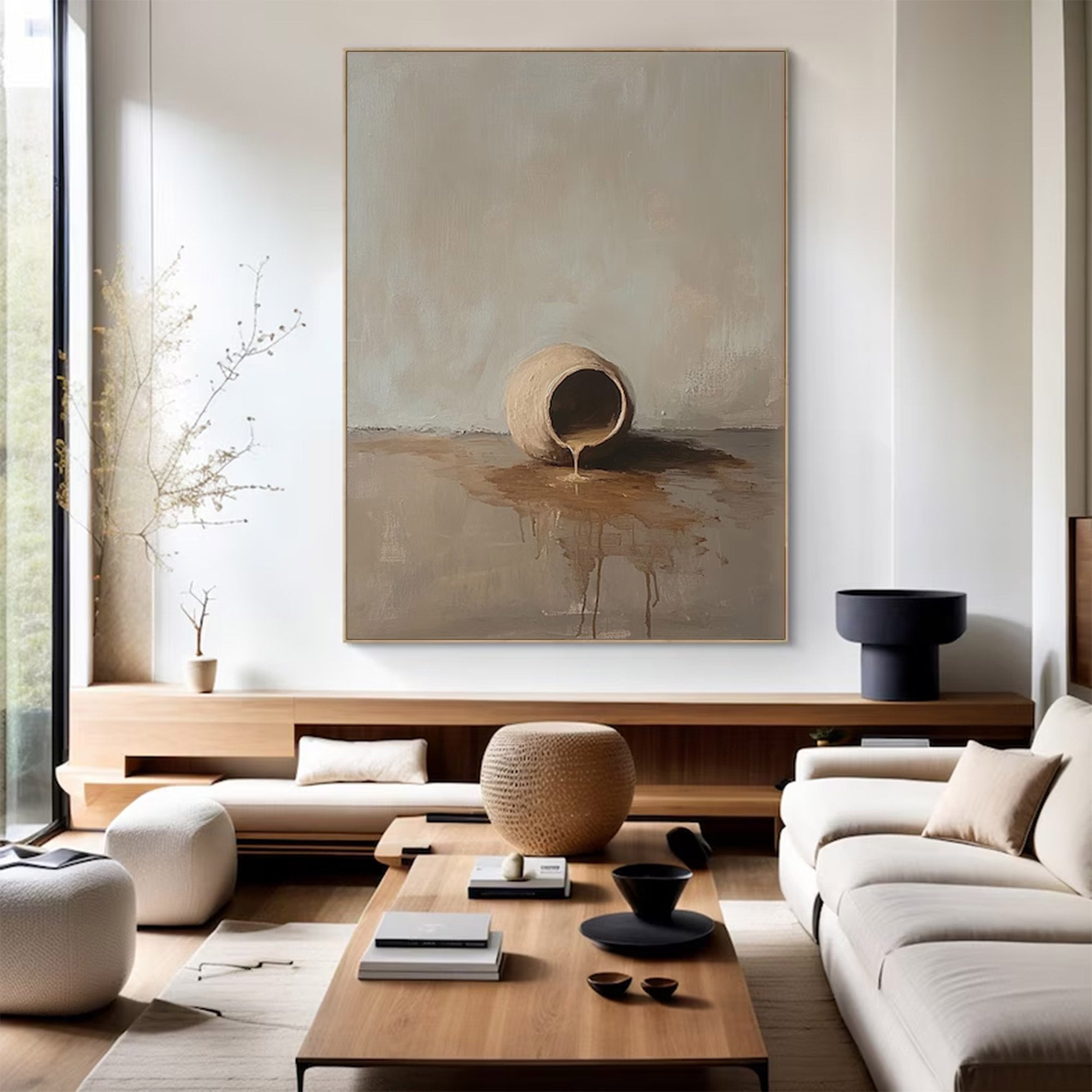Large Contemporary Earthy Abstract Art | MuroArt #WGA 011