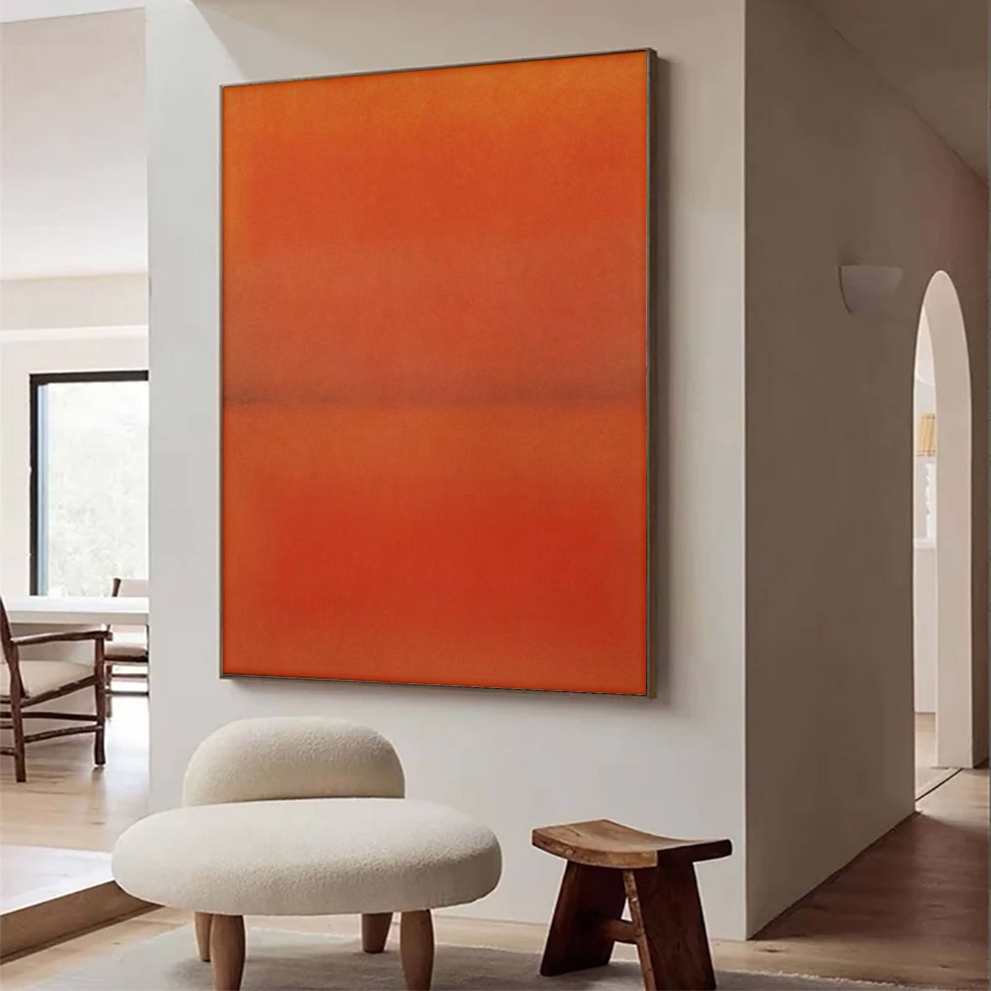 Abstract Orange Red Wall Art | MuroArt #WG 104