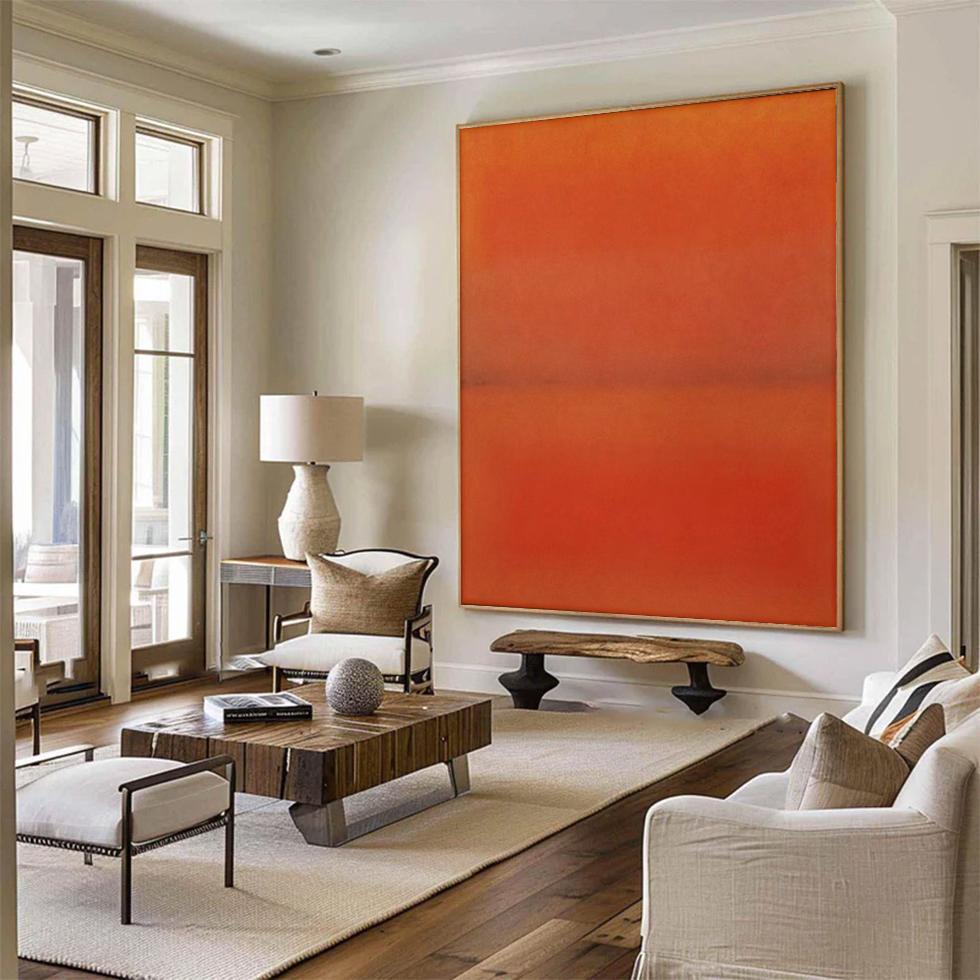 Abstract Orange Red Wall Art | MuroArt #WG 104