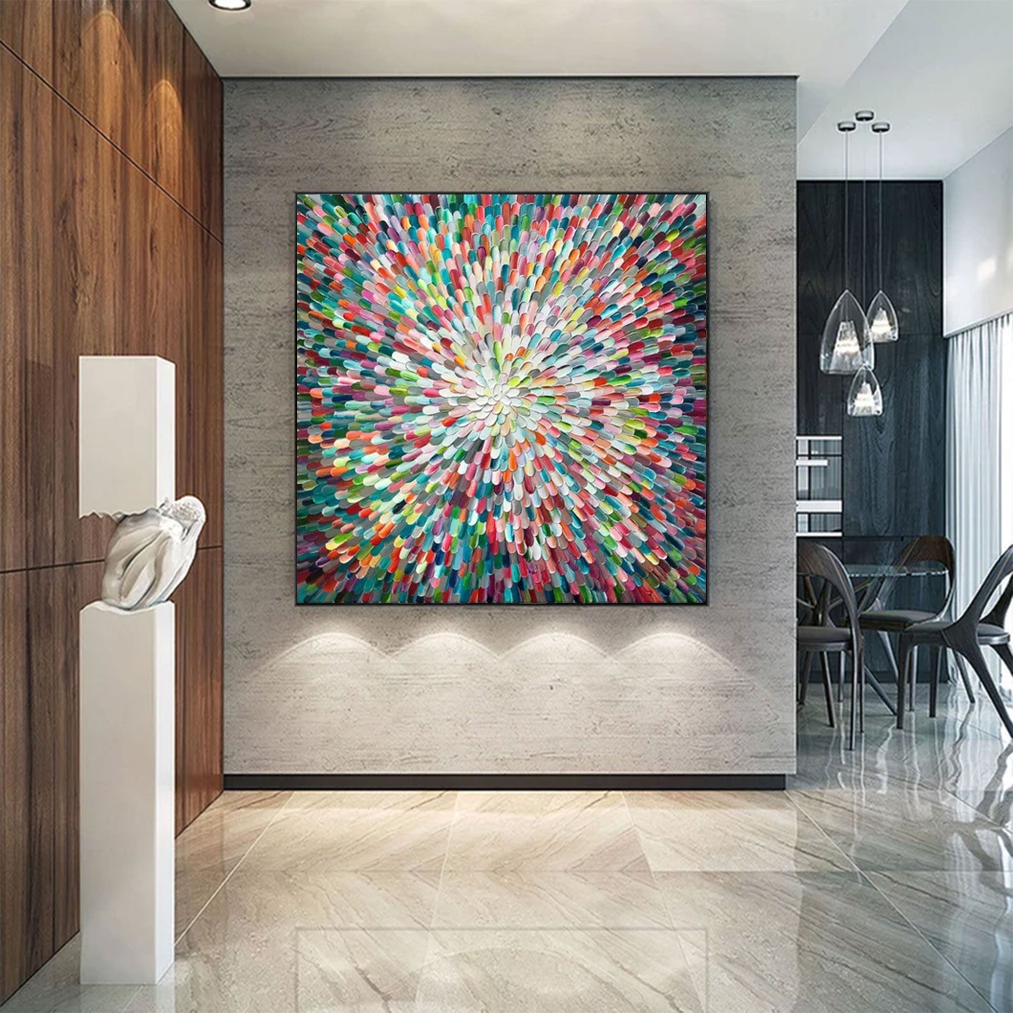 Large Contemporary Abstract Sculptural Art | MuroArt #WGA 033