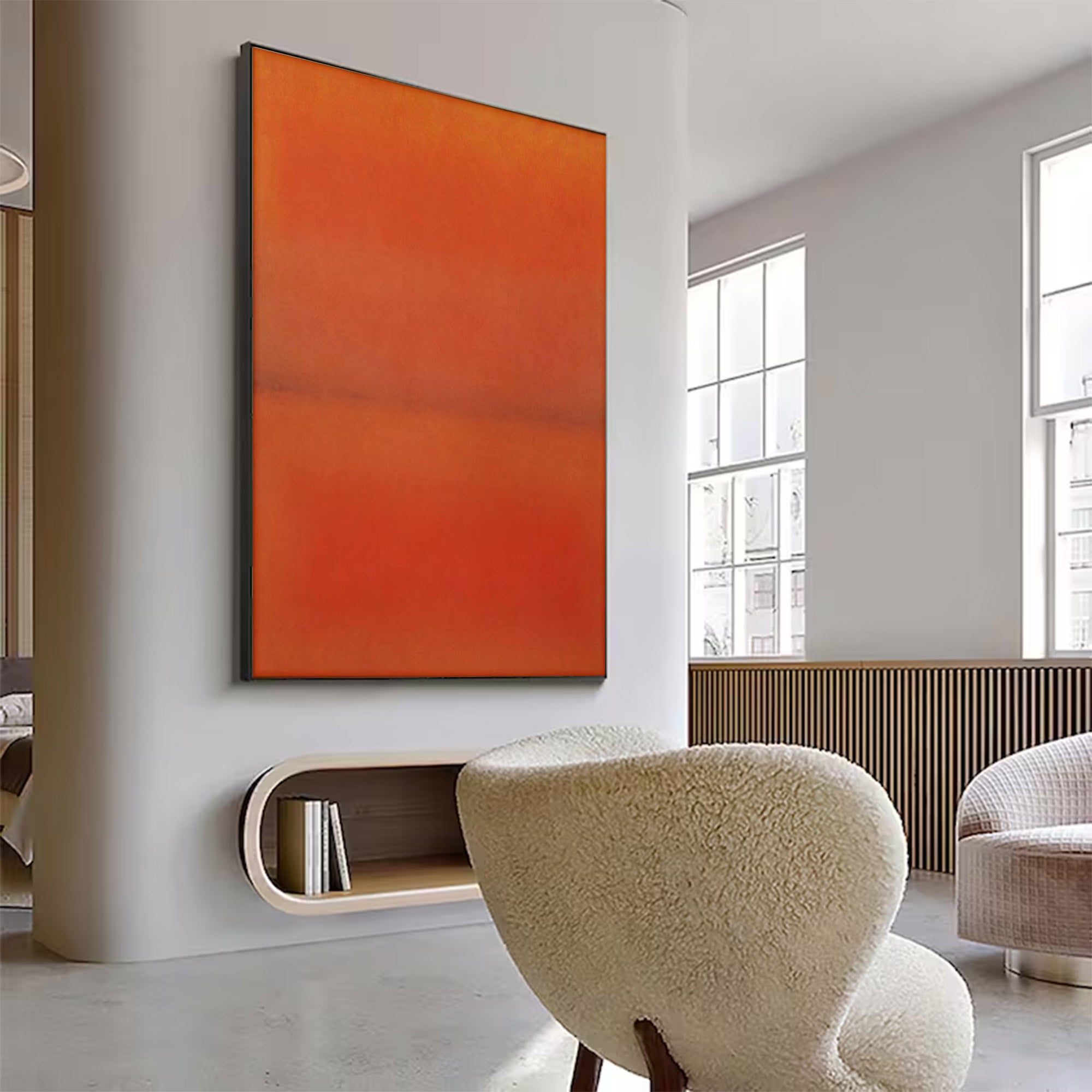 Abstract Orange Red Wall Art | MuroArt #WG 104