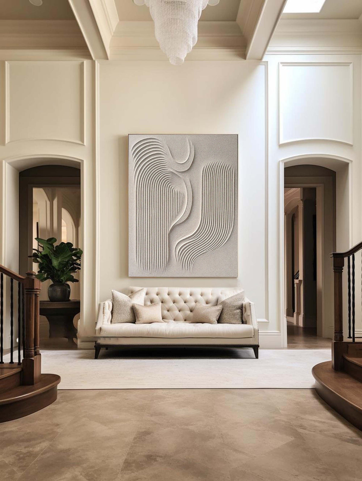 Contemporary 3D Textured Wall Art: A Statement of Modern Elegance #BBM 021