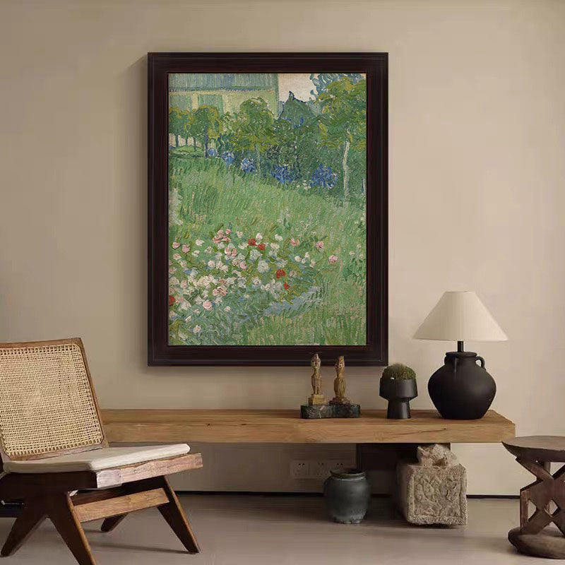 Harmony Flowers In Sunlit Garden, Abstract Garden Canvas #BGA 073