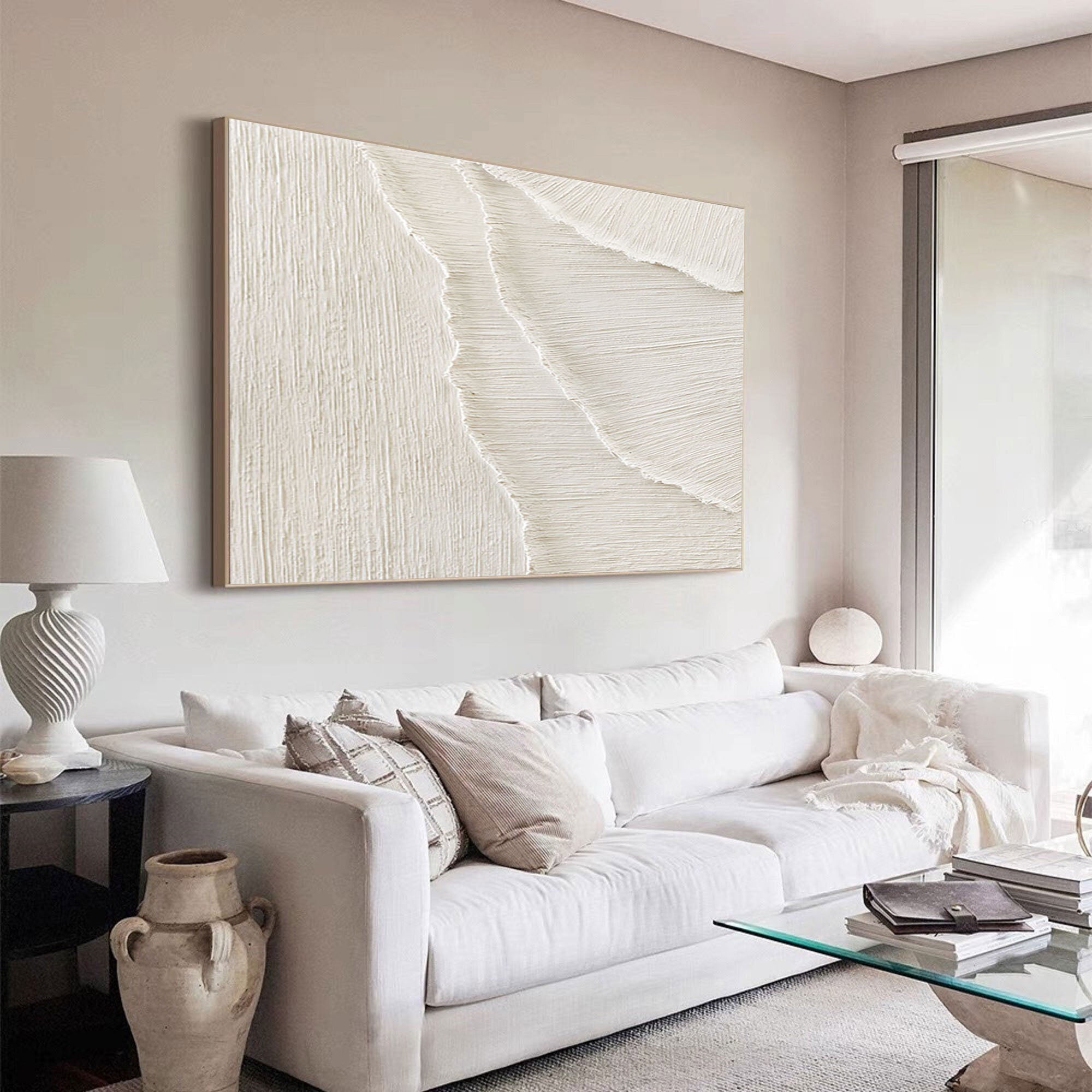 White Minimalist Painting #WM 018