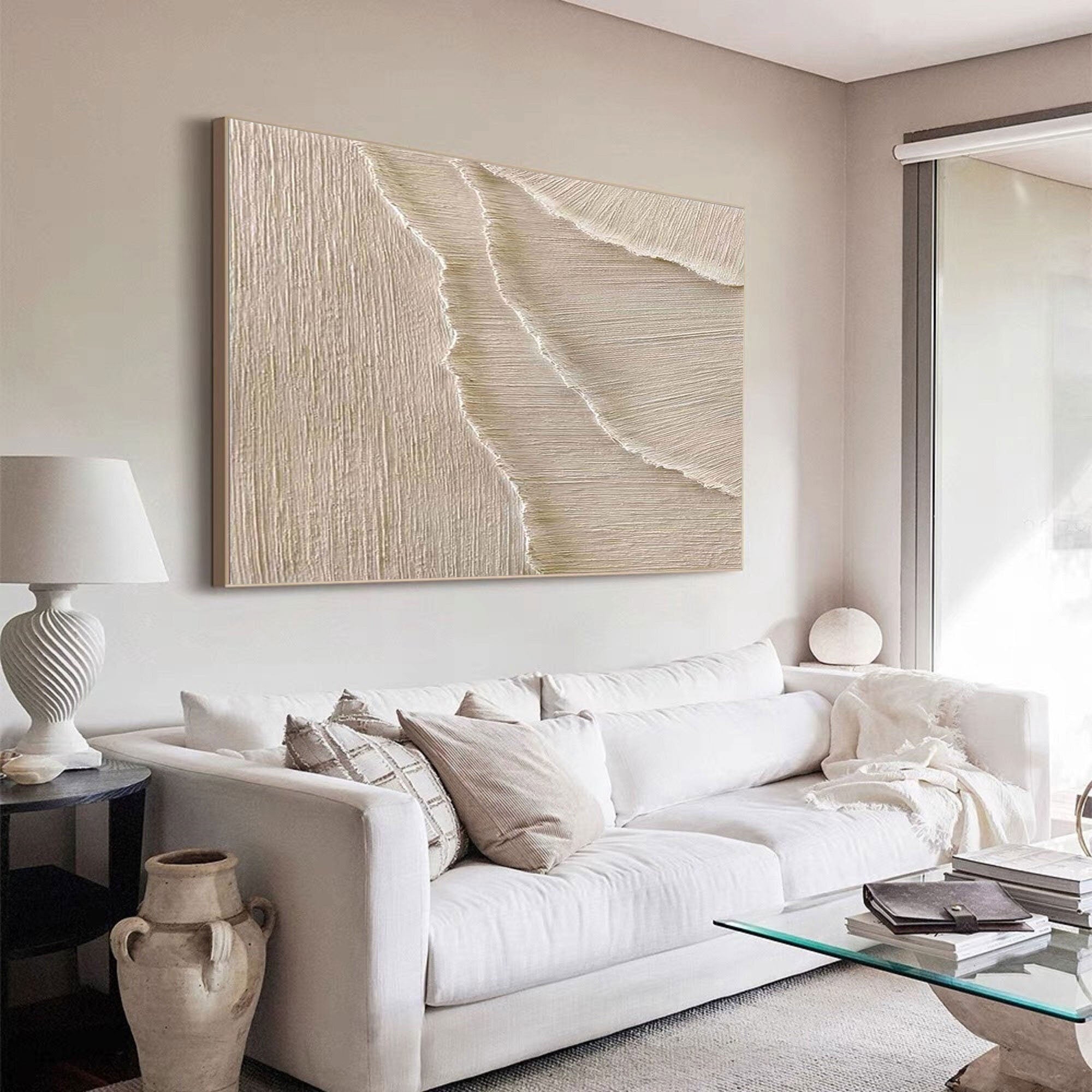 White Minimalist Painting #WM 022