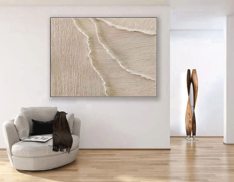 White Minimalist Painting #WM 022