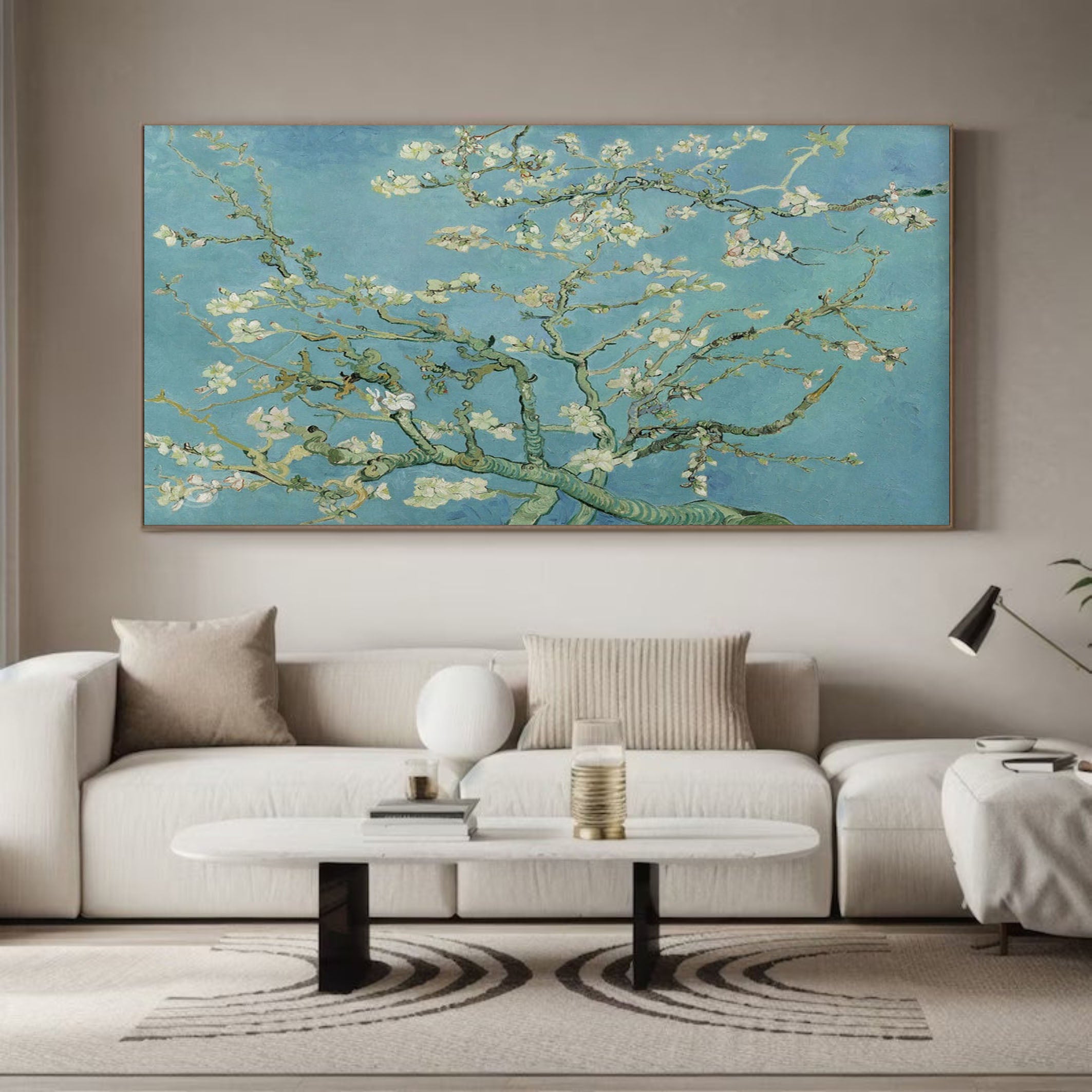 Almond Blossoms, after Van Gogh, Contemporary Wall Art #BGA 077