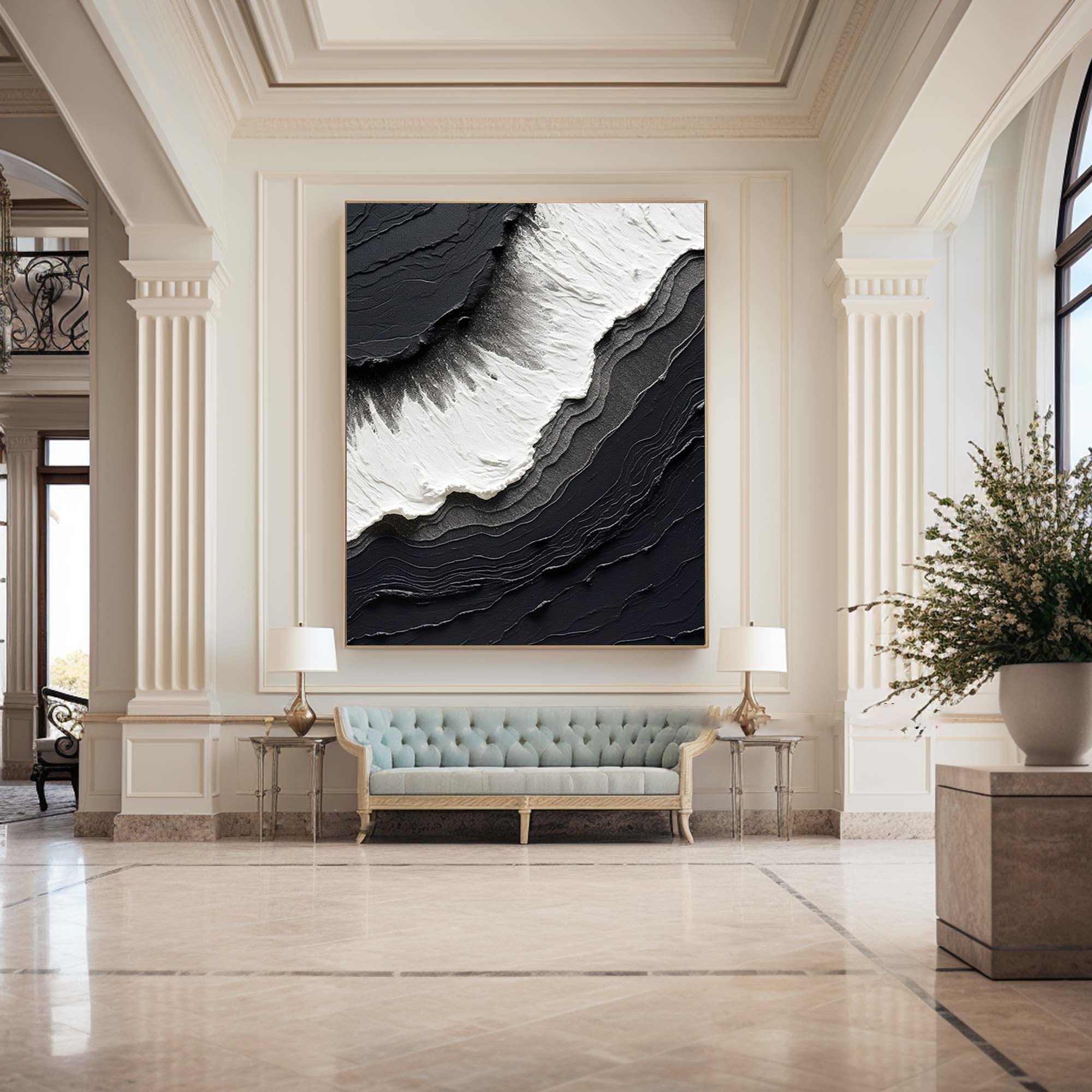 Black Minimalist Painting #BM 059