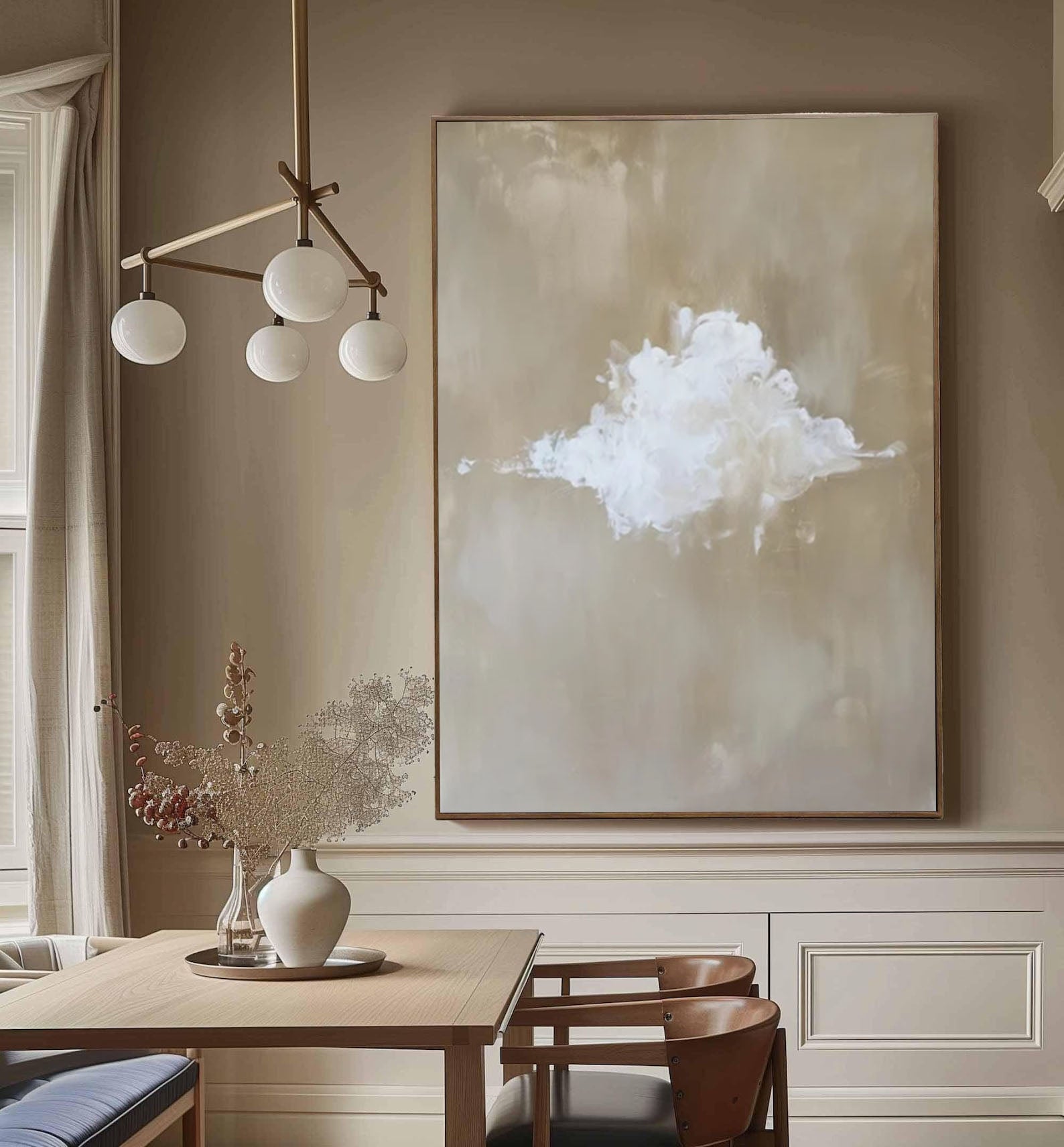 Minimalist Cloud Artwork Chic and Simple Home Decor #SP 008