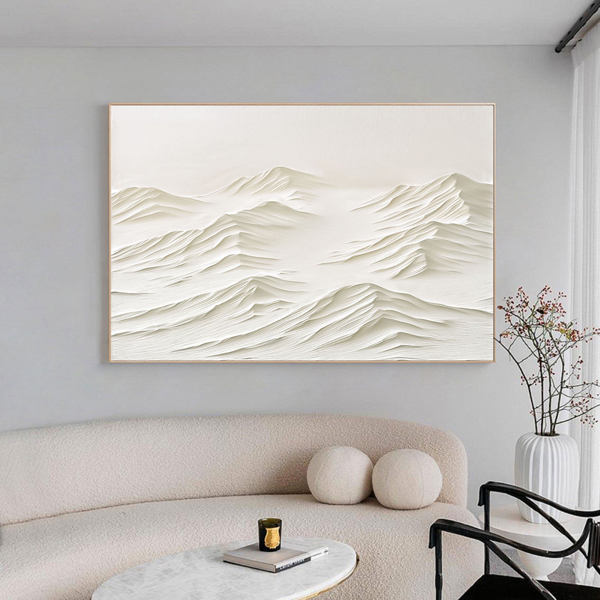 White Minimalist Painting #WM 035