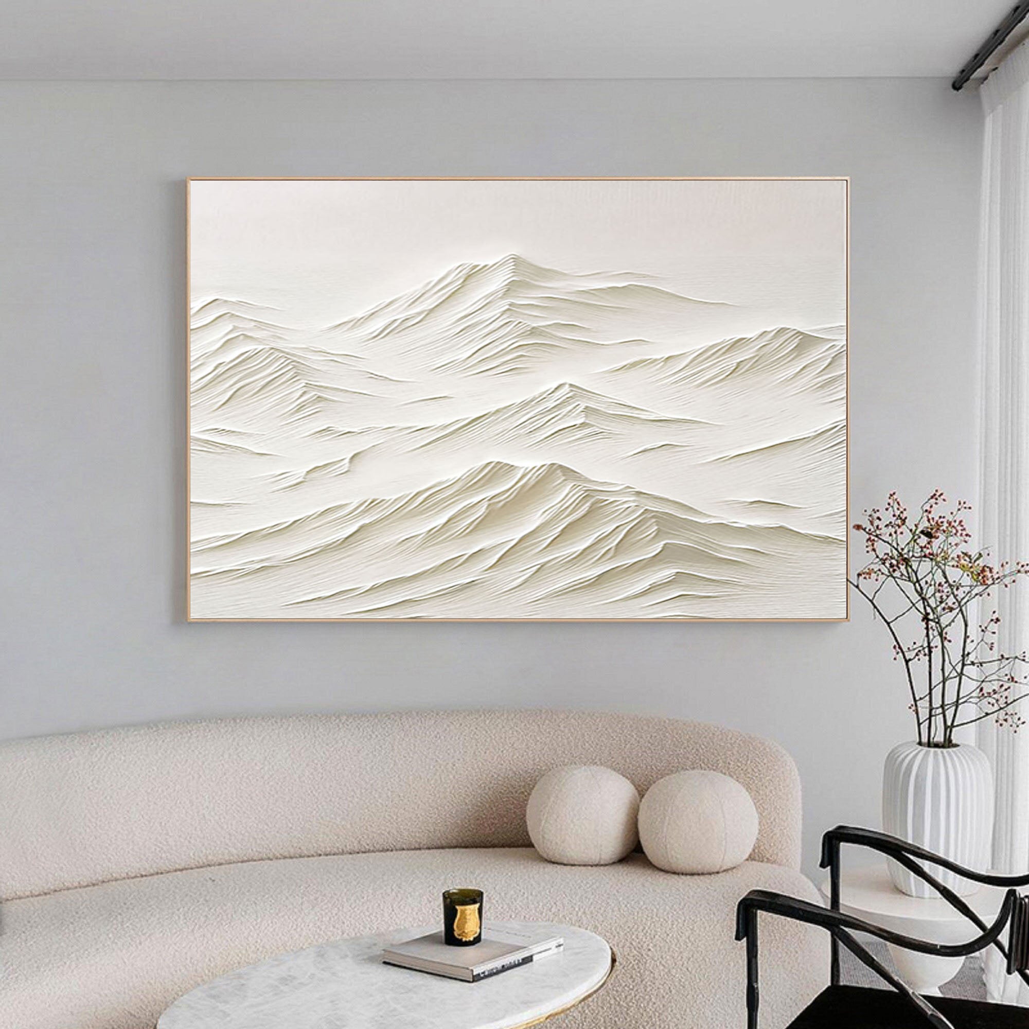 White Minimalist Painting #WM 036