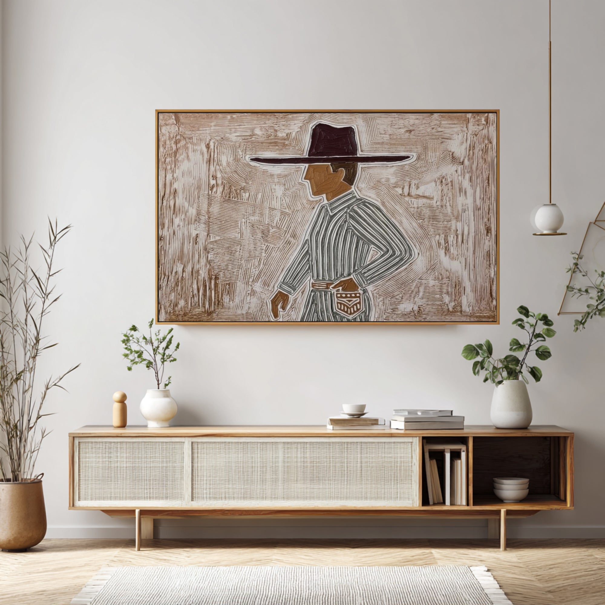 Large Fashion Figure Painting Modern Minimalist Portrait Wall Art