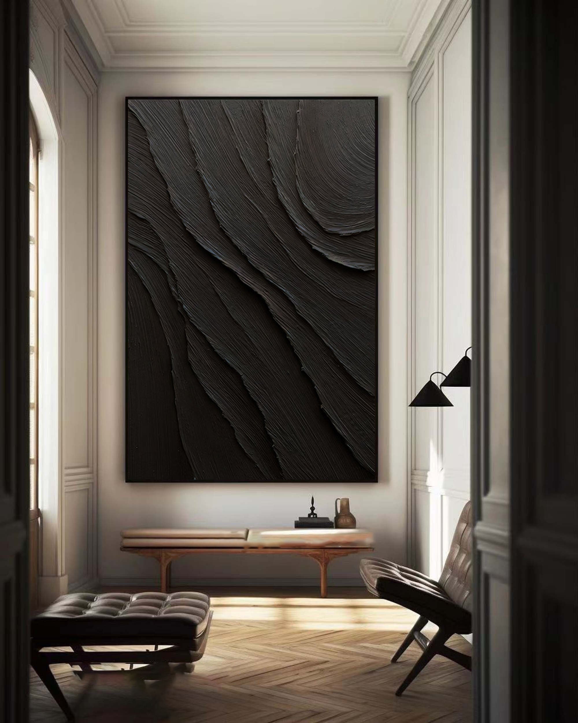 Black Minimalist Painting #BM 017