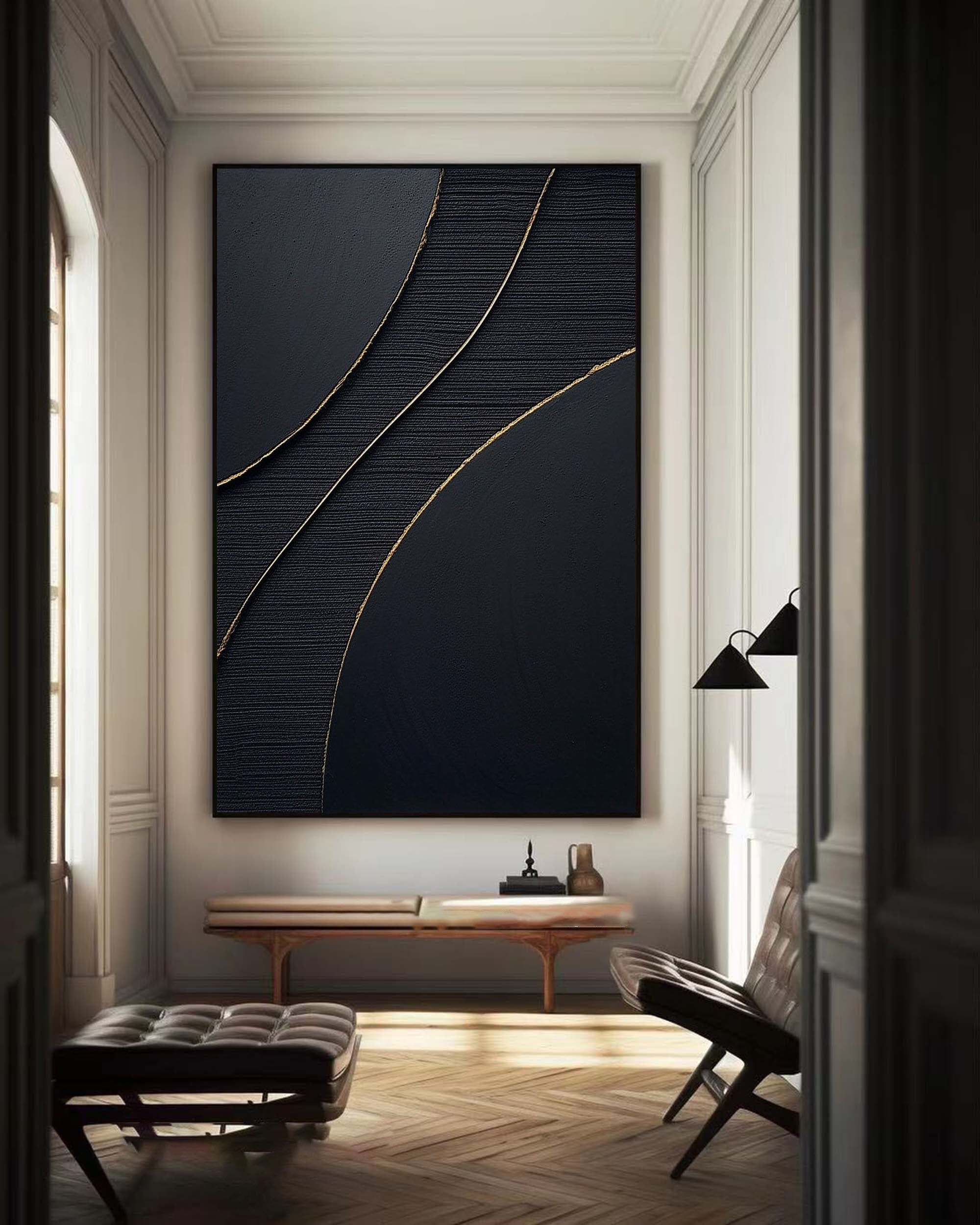 Black Minimalist Painting #BM 021