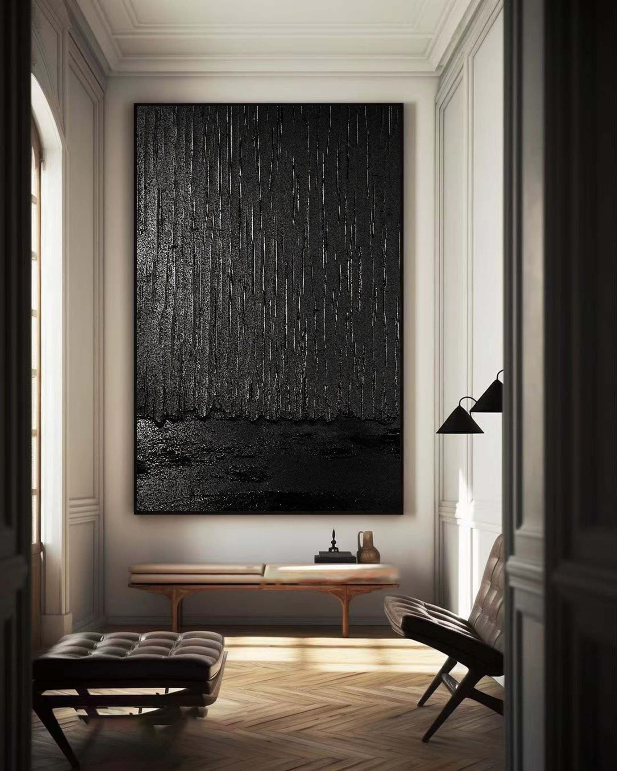 Black Minimalist Painting #BM 016