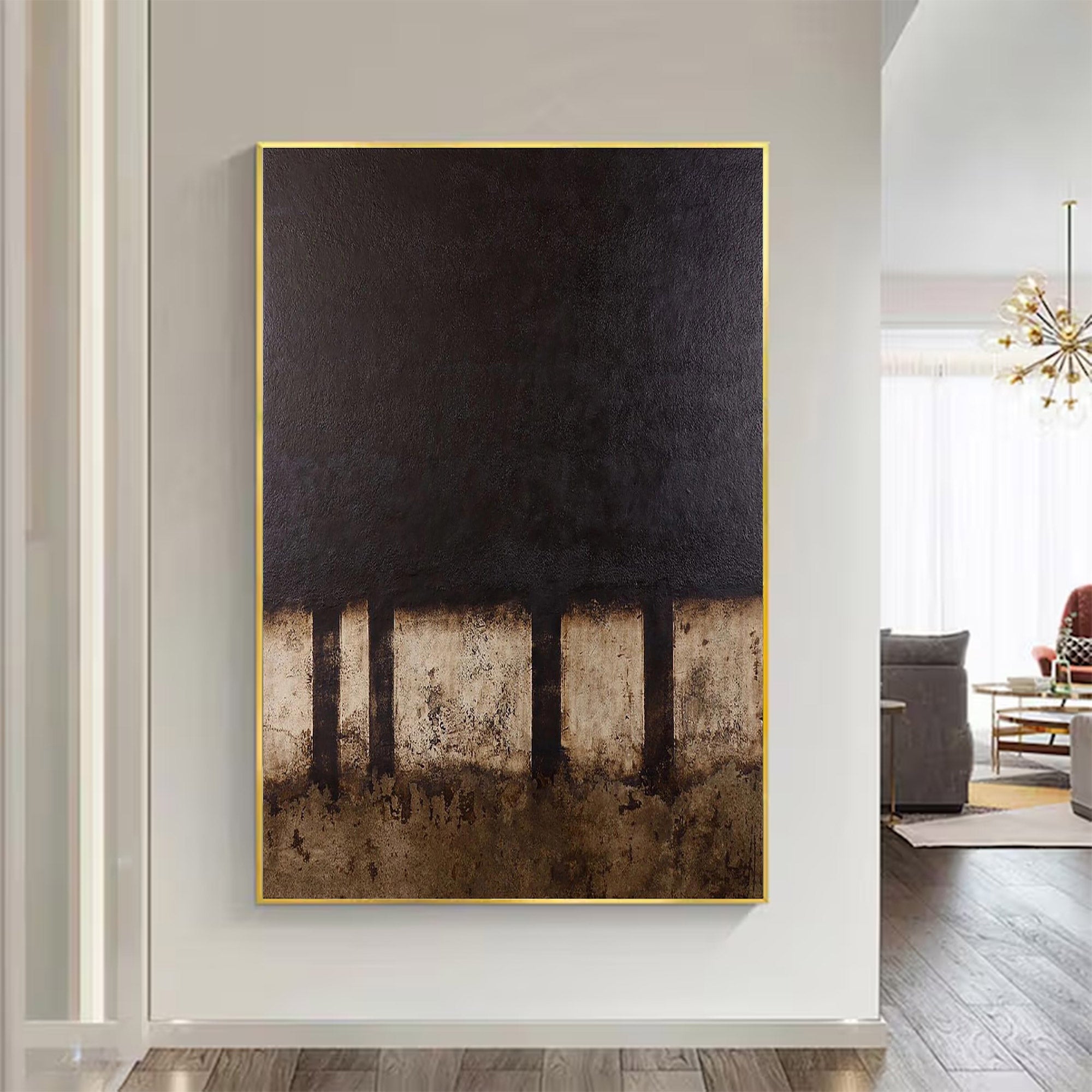 Abstract Massive Textured Neutral Art | MuroArt #WG 109