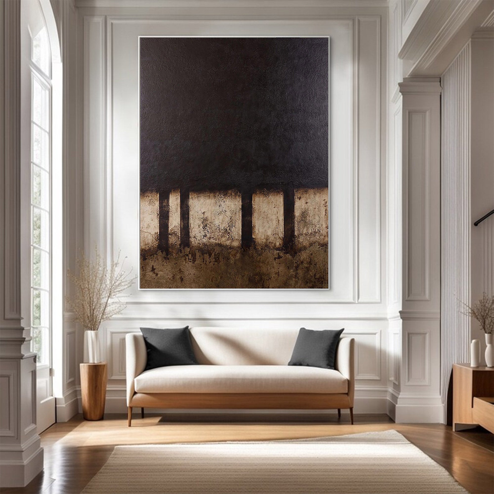 Abstract Massive Textured Neutral Art | MuroArt #WG 109