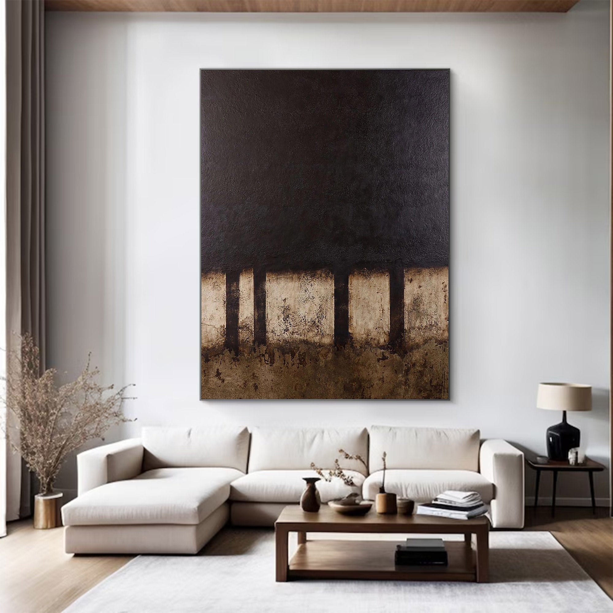 Abstract Massive Textured Neutral Art | MuroArt #WG 109