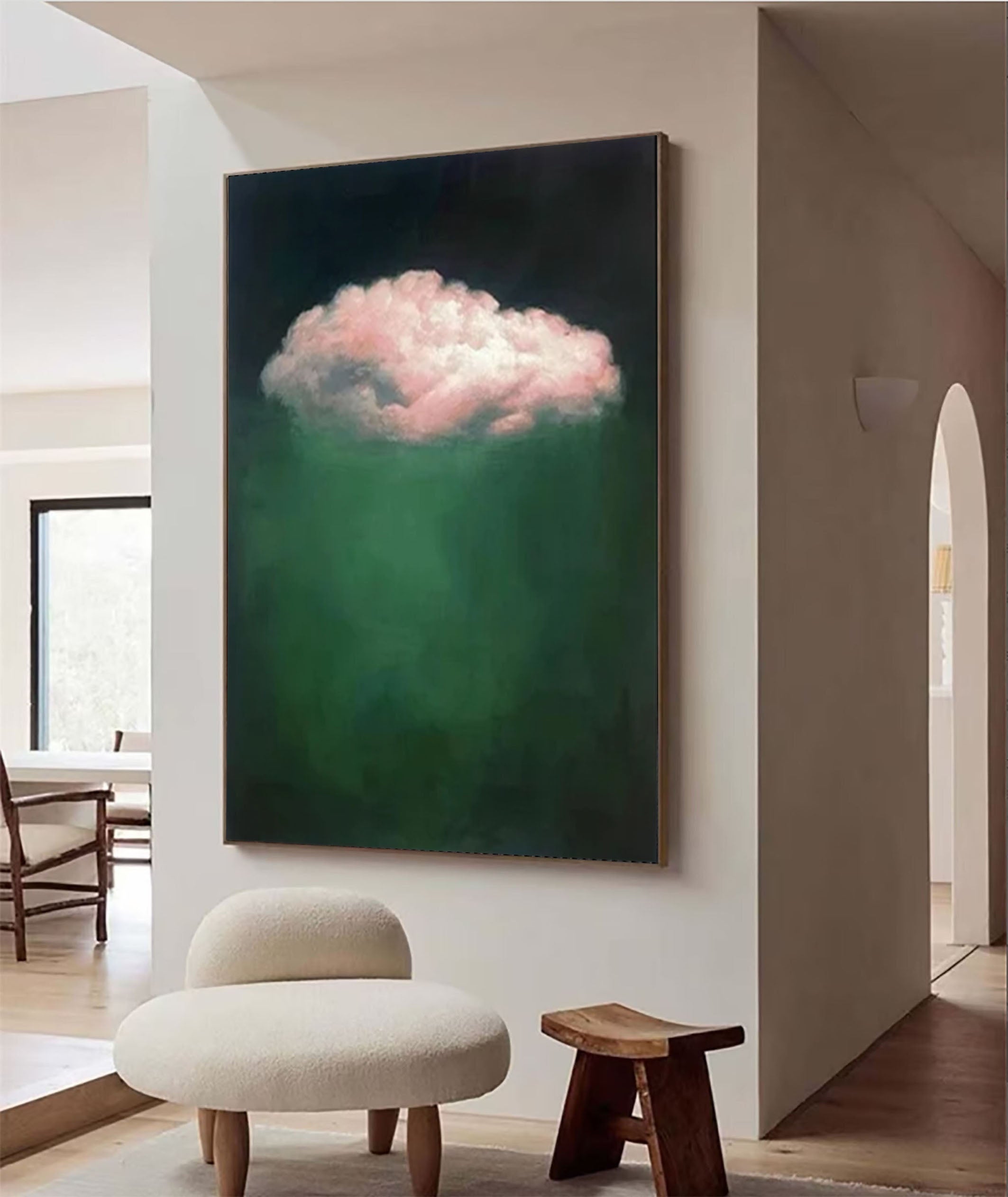 Ethereal Cloudscape Painting Elegant Wall Art for Living Spaces #SP 001