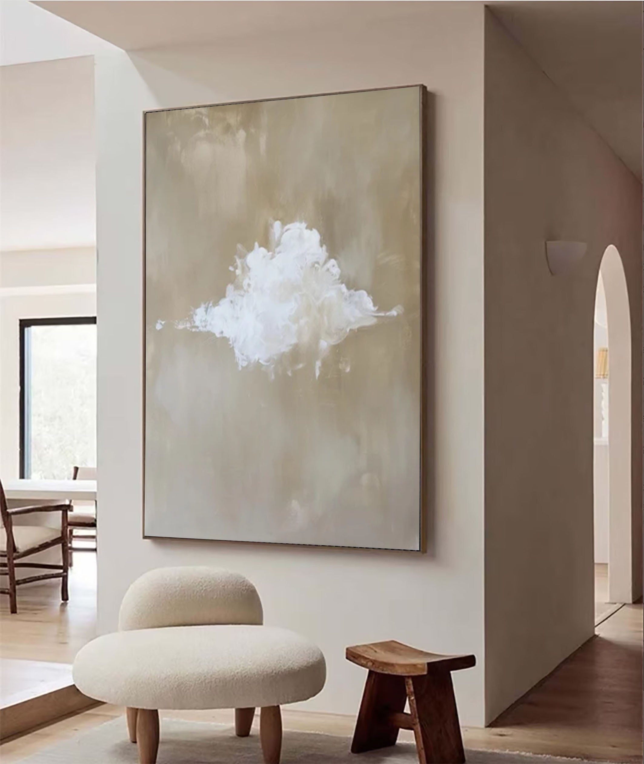 Minimalist Cloud Artwork Chic and Simple Home Decor #SP 008