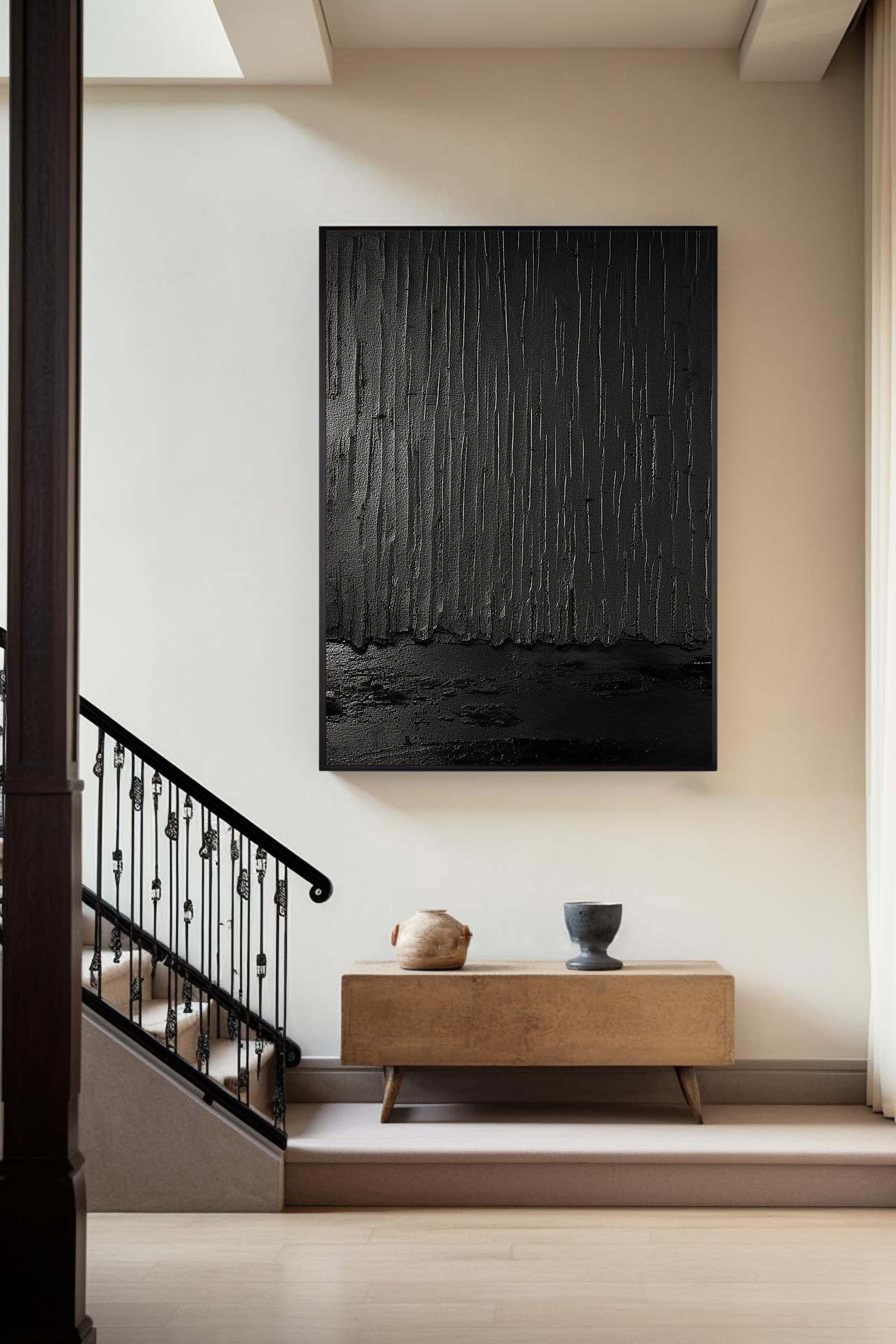 Black Minimalist Painting #BM 016