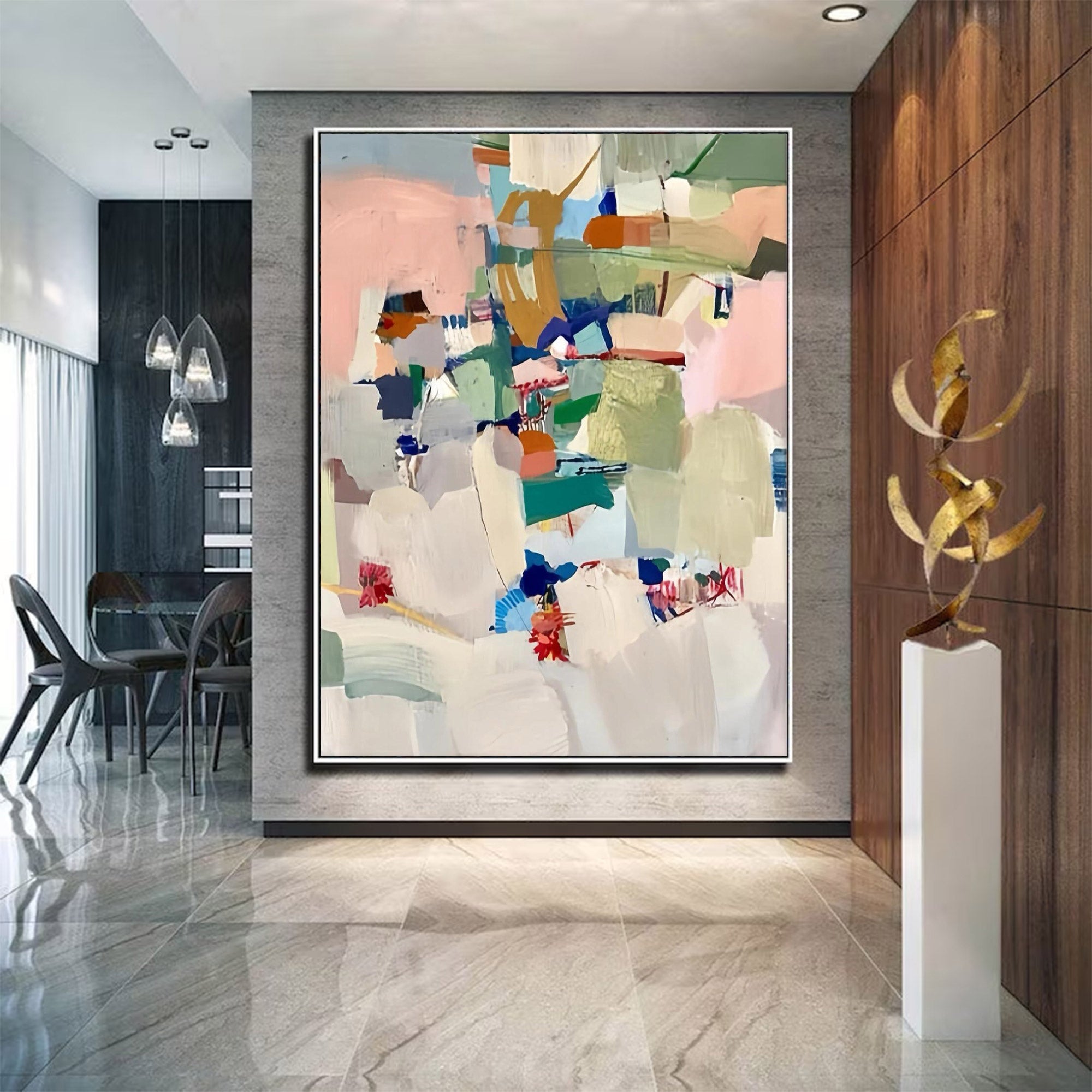 Abstract Large Colorful Wall Art | MuroArt #WG 111