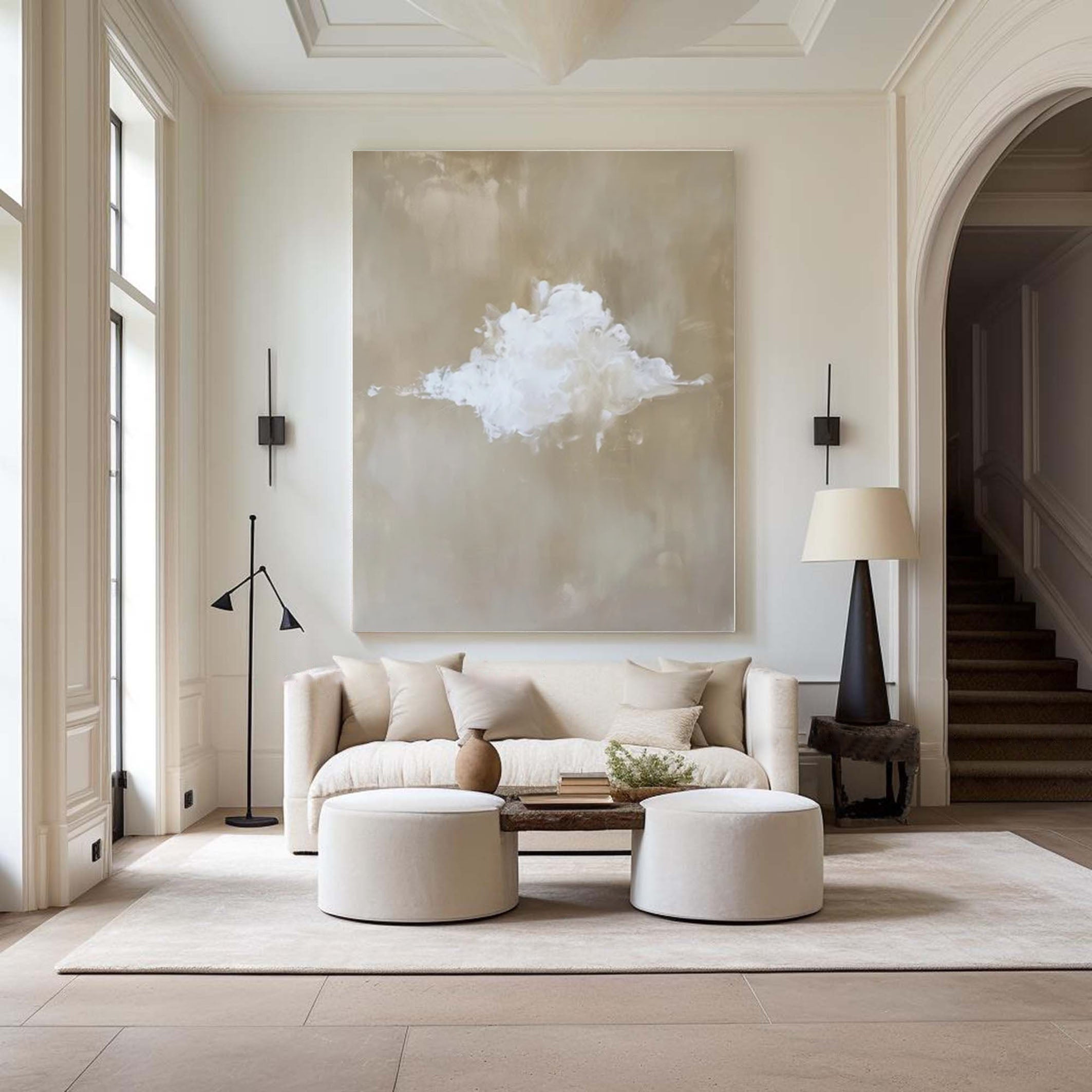 Minimalist Cloud Artwork Chic and Simple Home Decor #SP 008