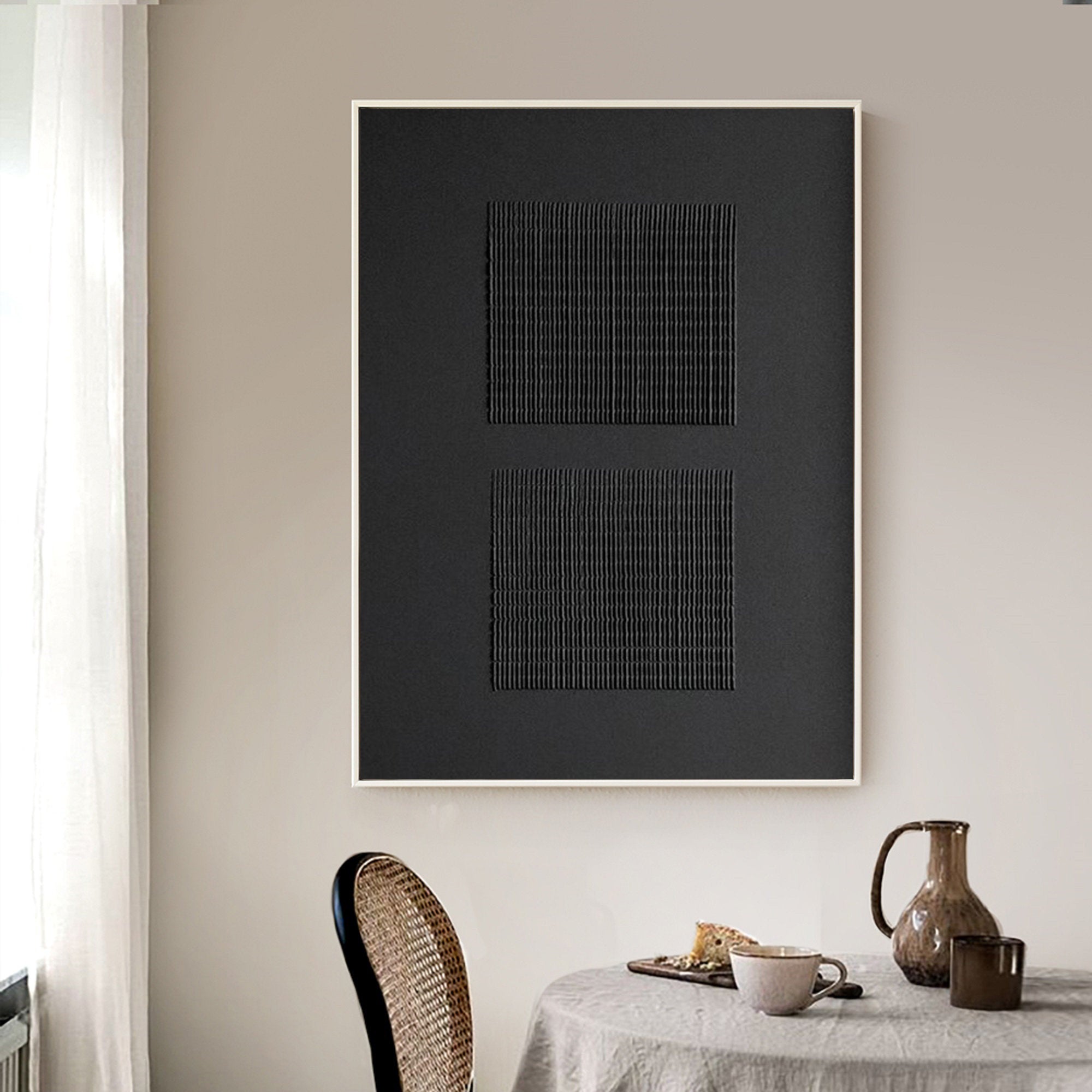 Black Minimalist Painting #BM 034