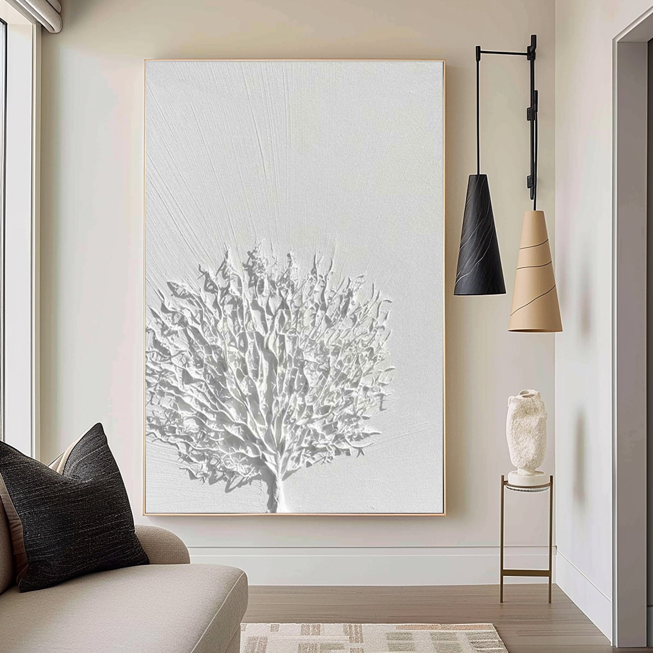 White Minimalist Painting #WM 006