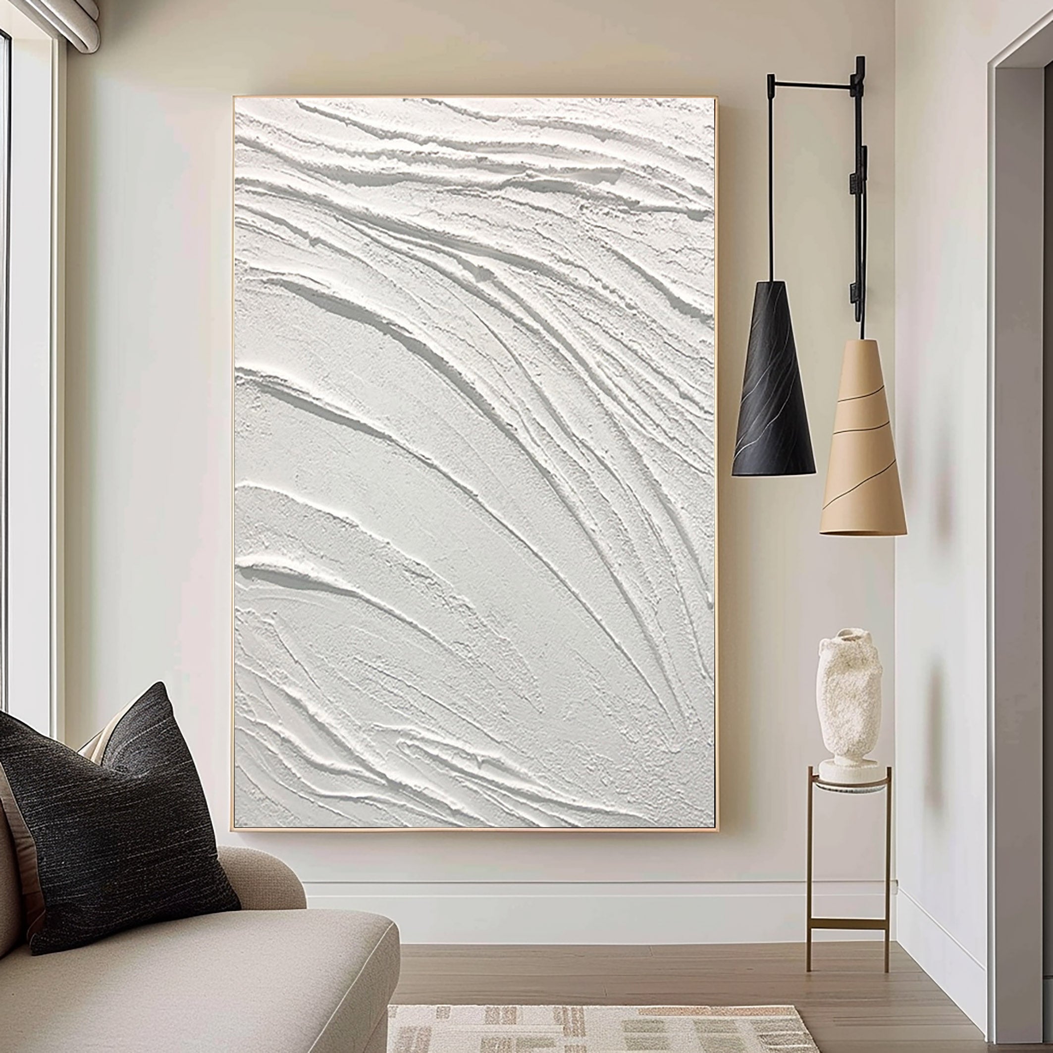 White Minimalist Painting #WM 007