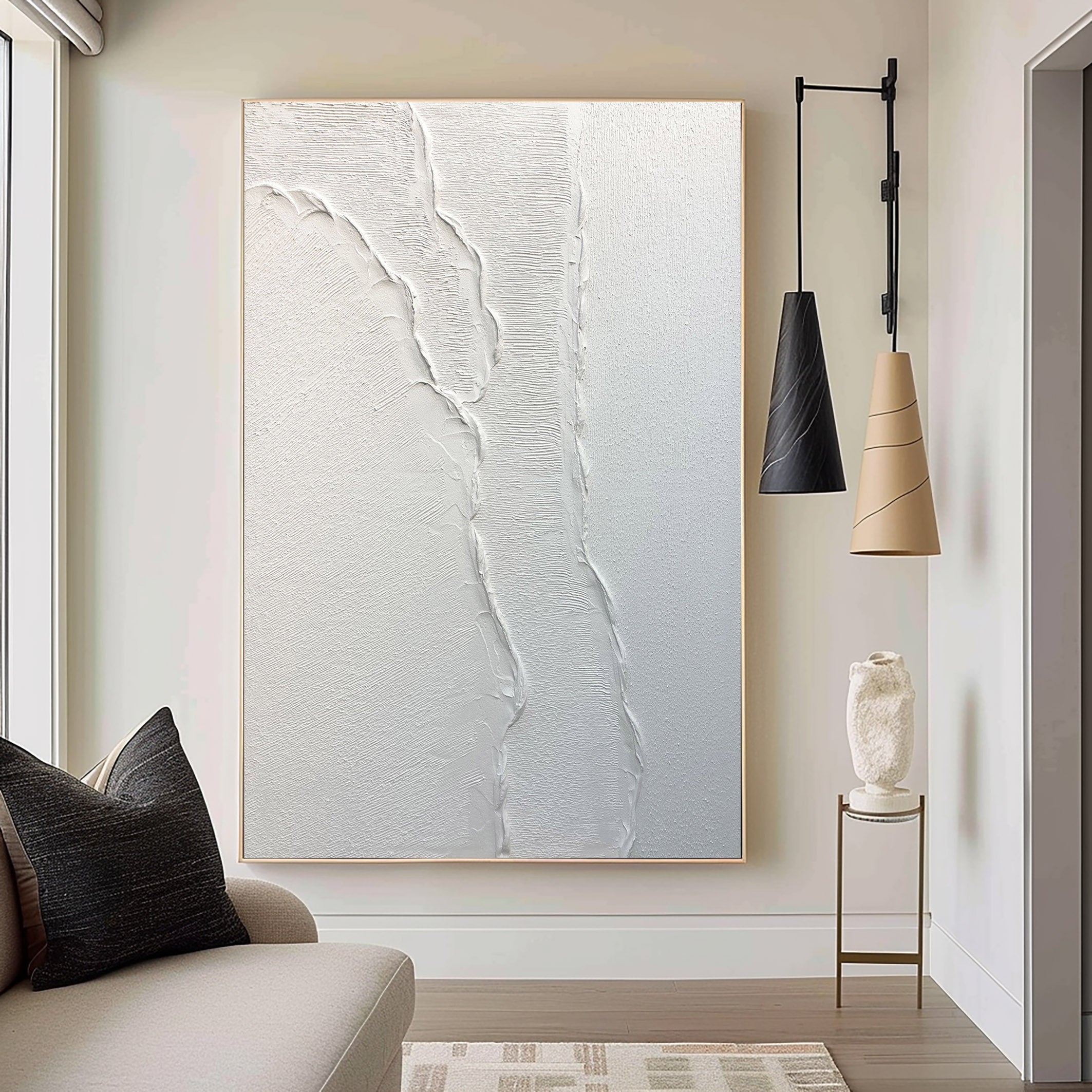 White Minimalist Painting #WM 001