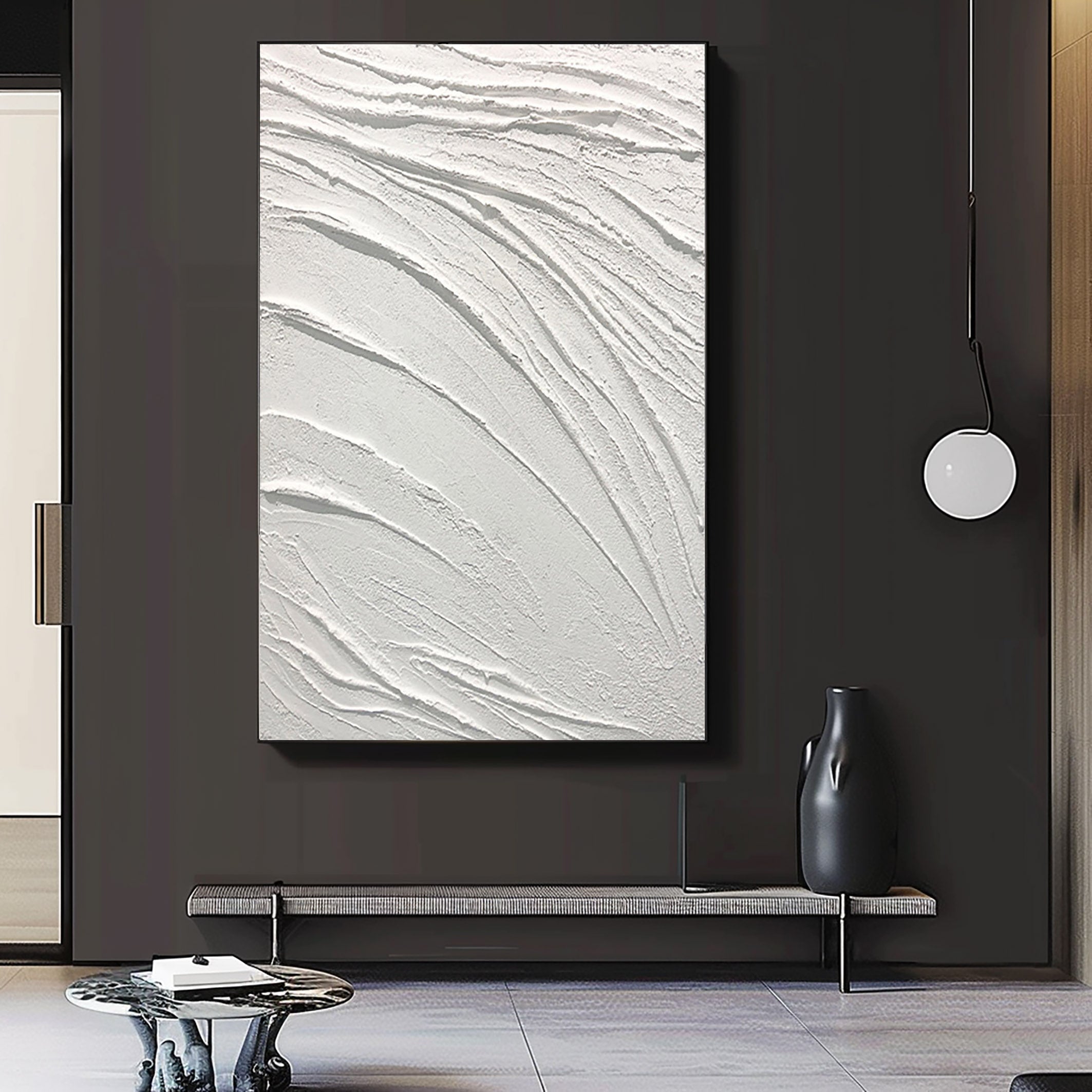 White Minimalist Painting #WM 007