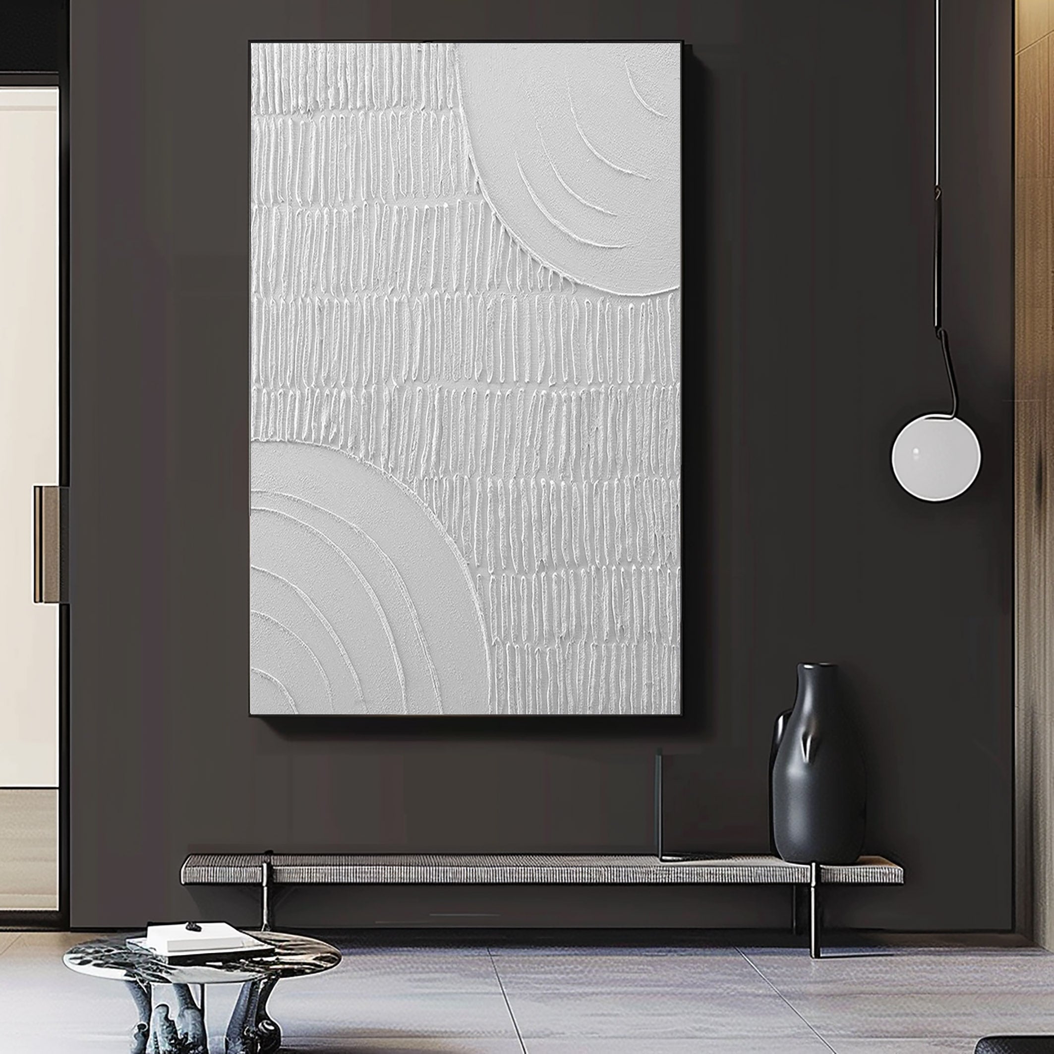 White Minimalist Painting #WM 008