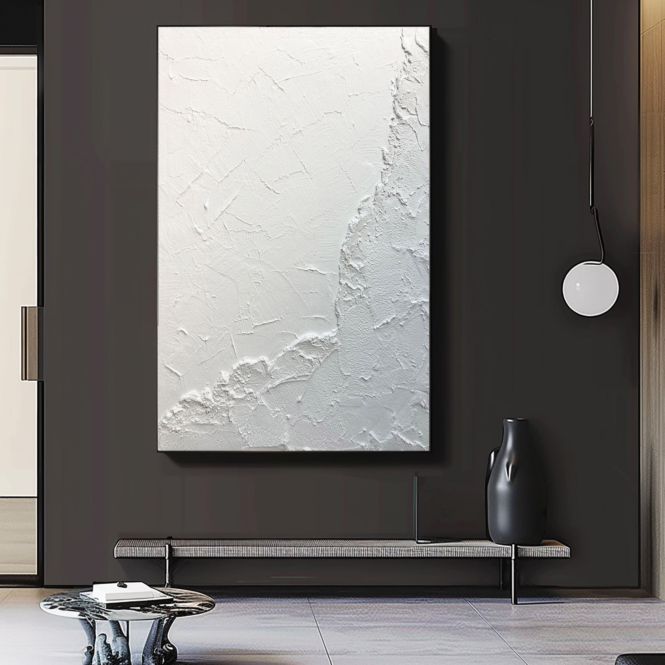 White Minimalist Painting #WM 002