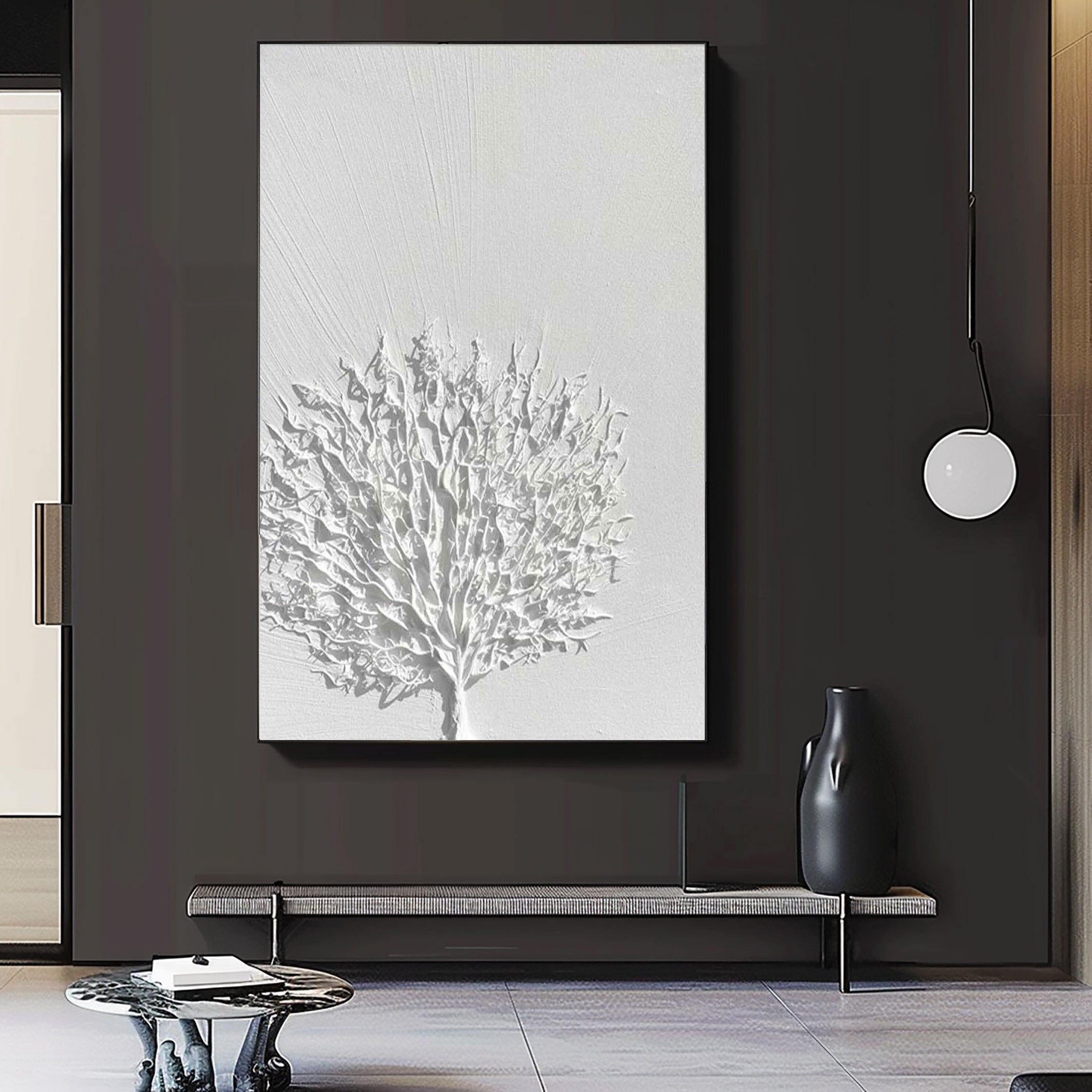 White Minimalist Painting #WM 006