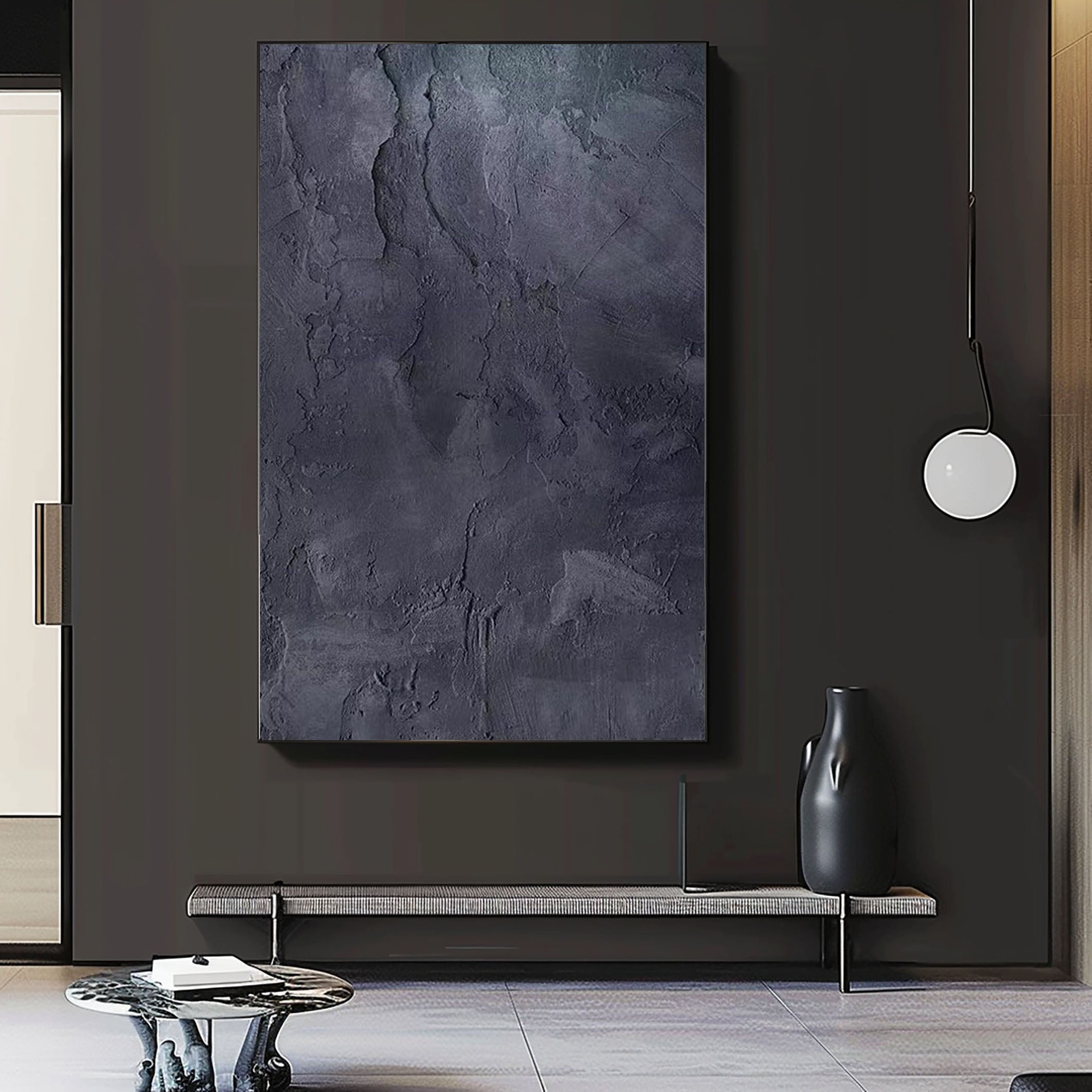 Black Minimalist Painting #BM 013