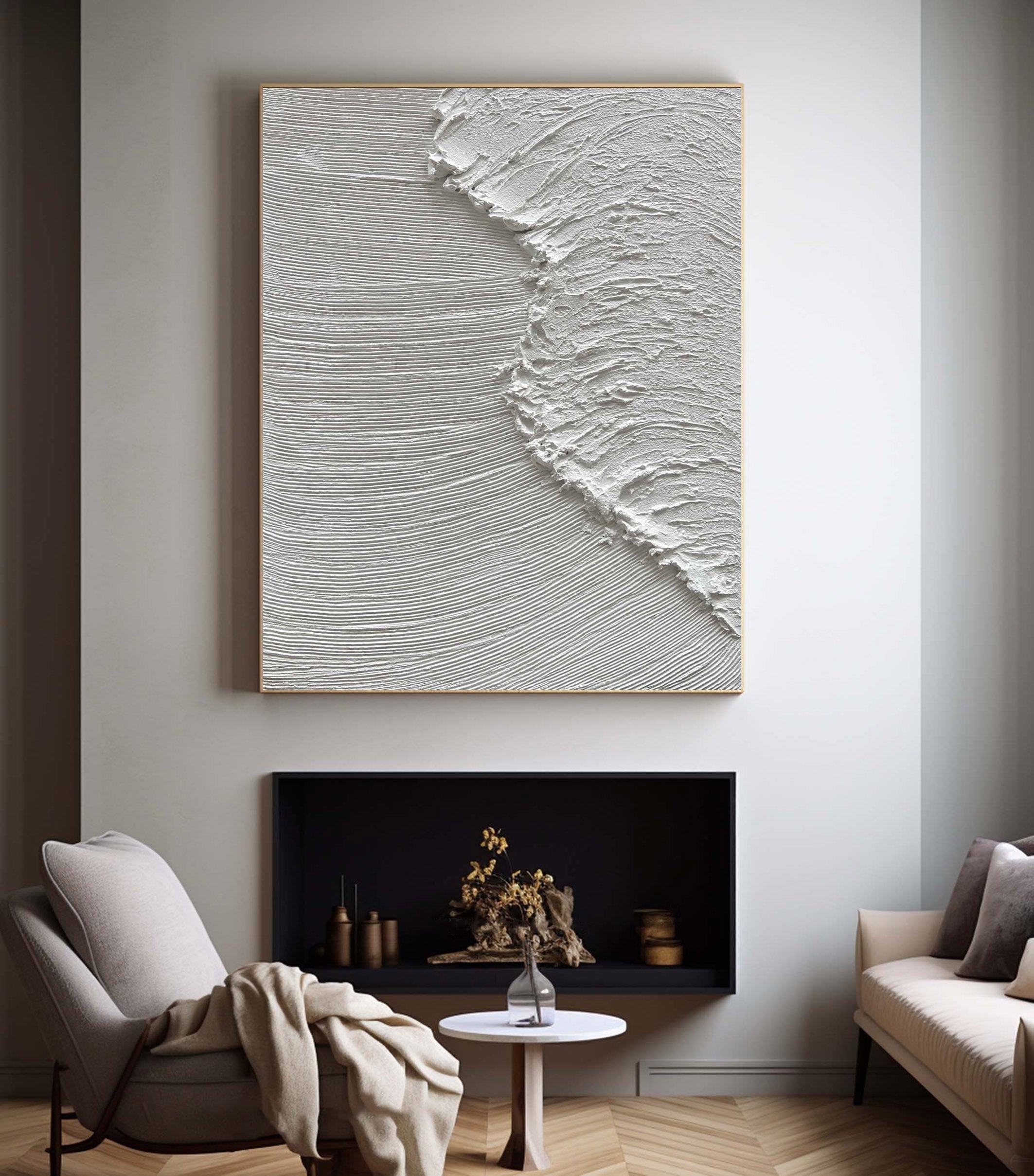 White Minimalist Painting #WM 004