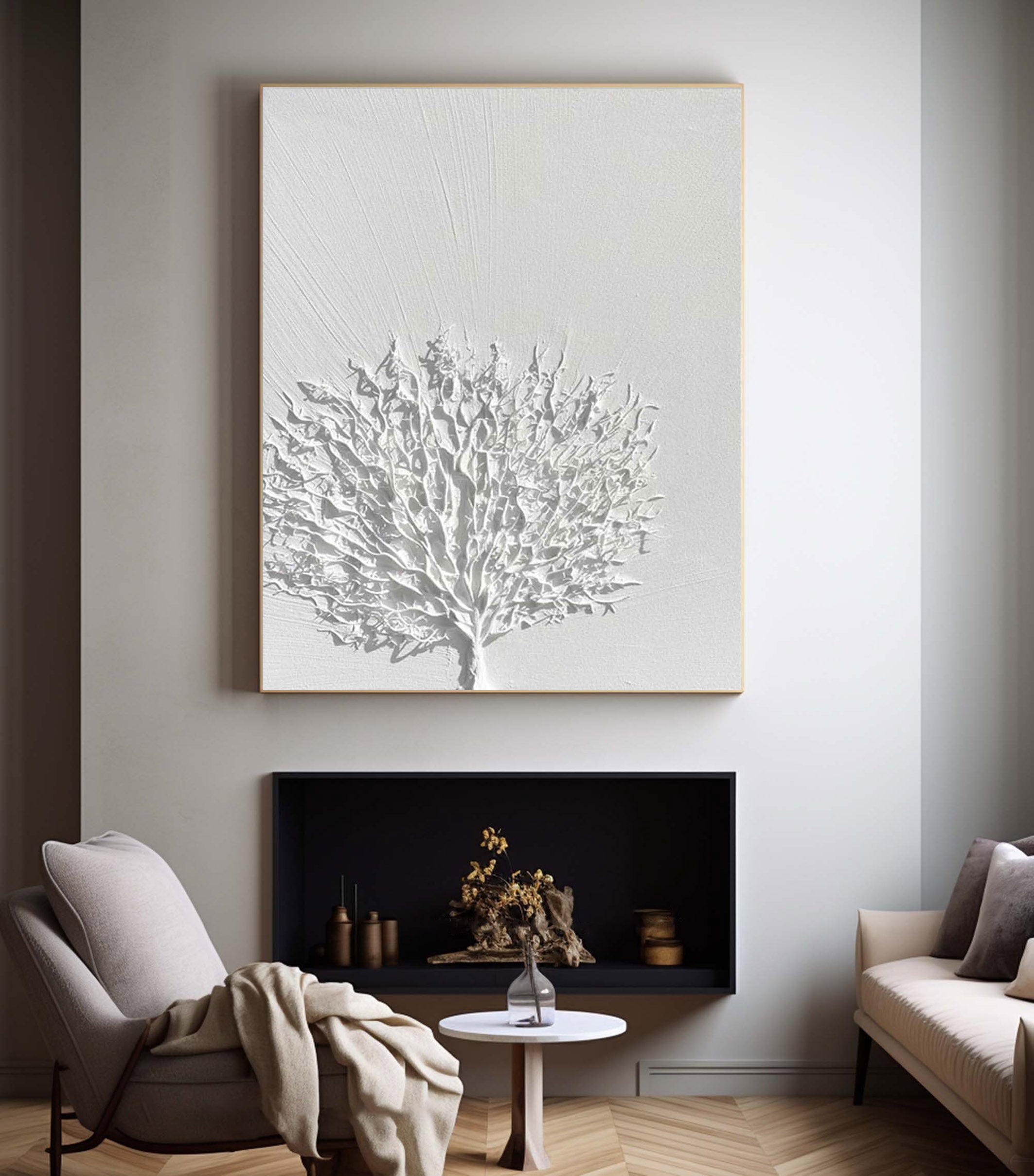 White Minimalist Painting #WM 006