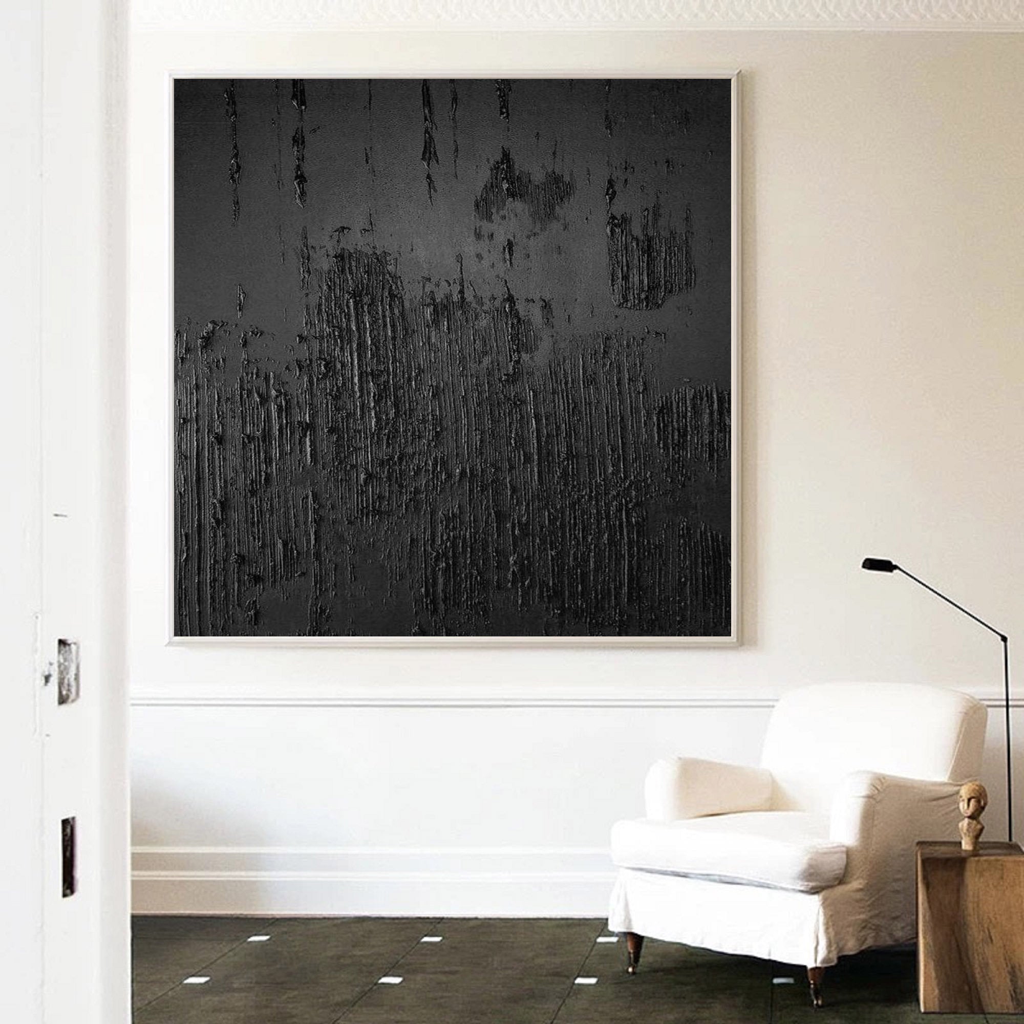 Black Minimalist Painting #BM 043