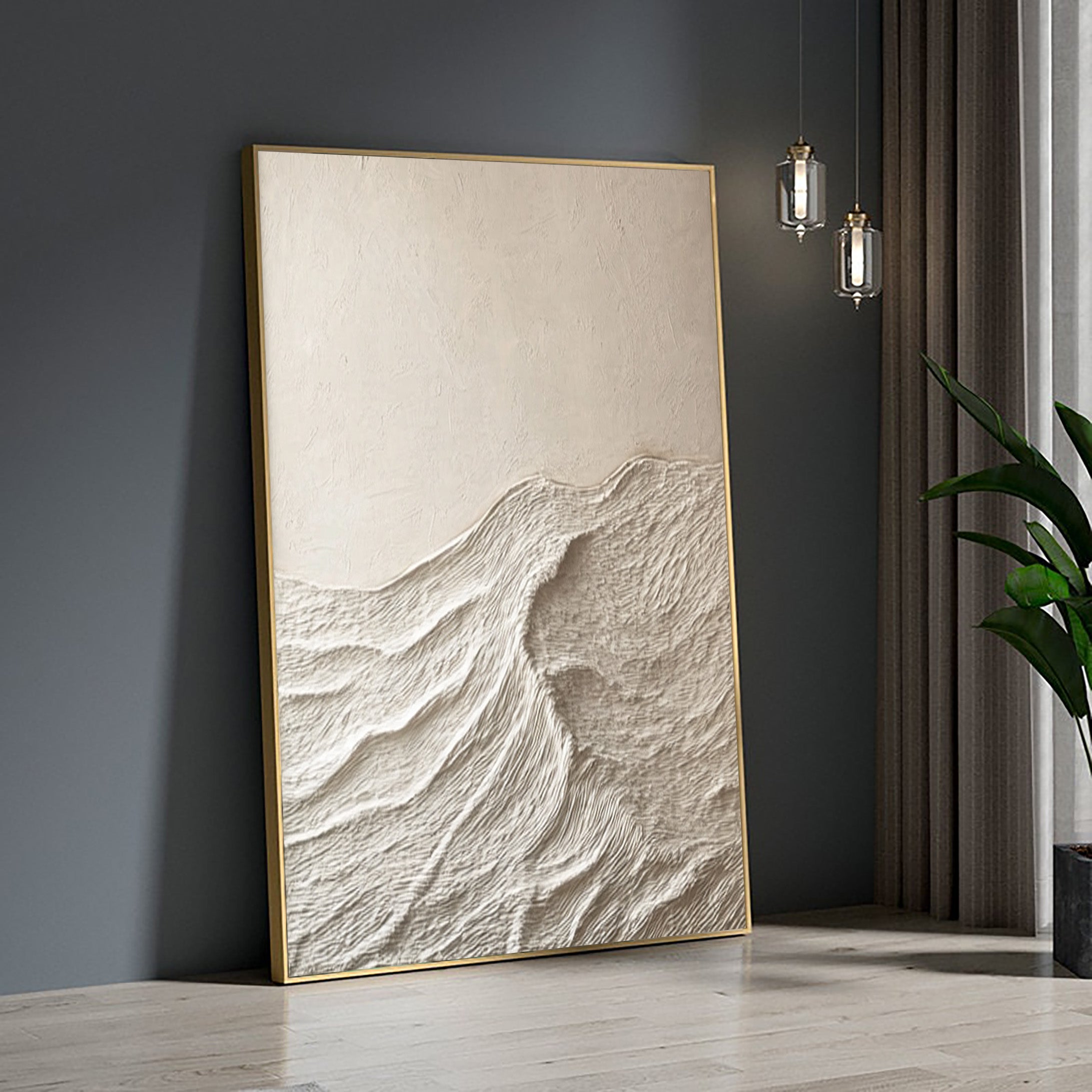 Minimalist Meets Nature Mountain Painting for Modern Homes #BBM 056