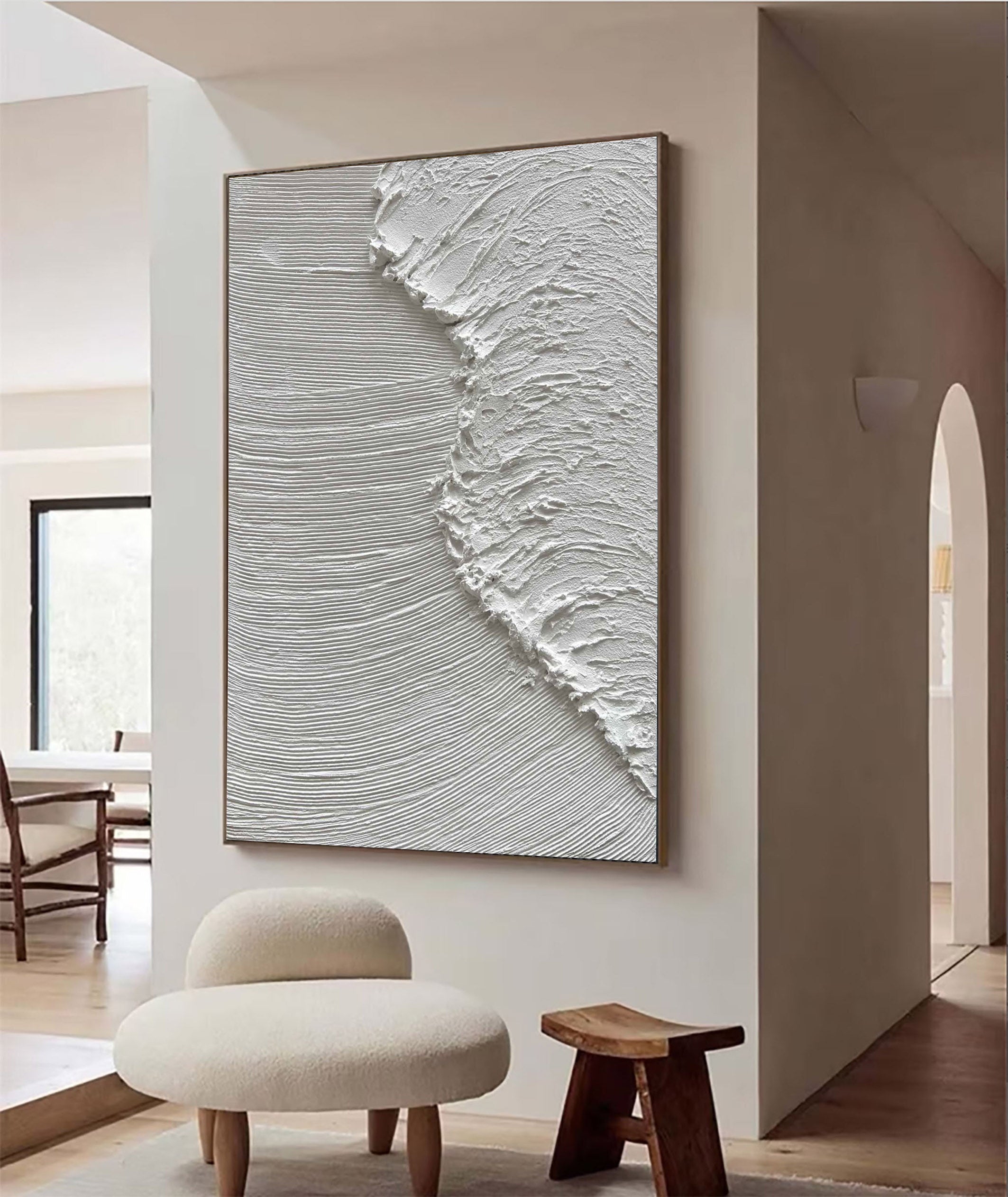 White Minimalist Painting #WM 004