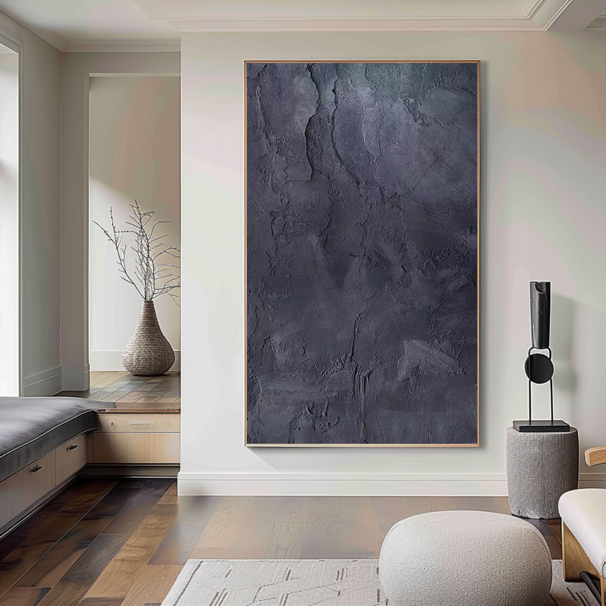 Black Minimalist Painting #BM 013